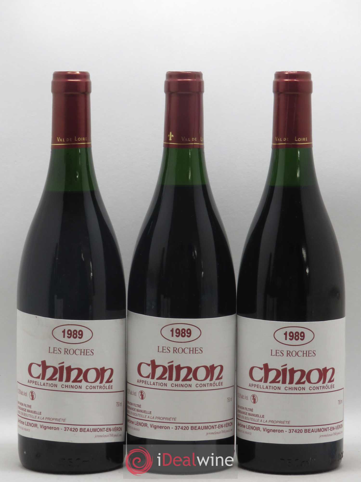 Chinon Les Roches Lenoir (Domaine) 1989 - Lot de 6 bouteilles - 2