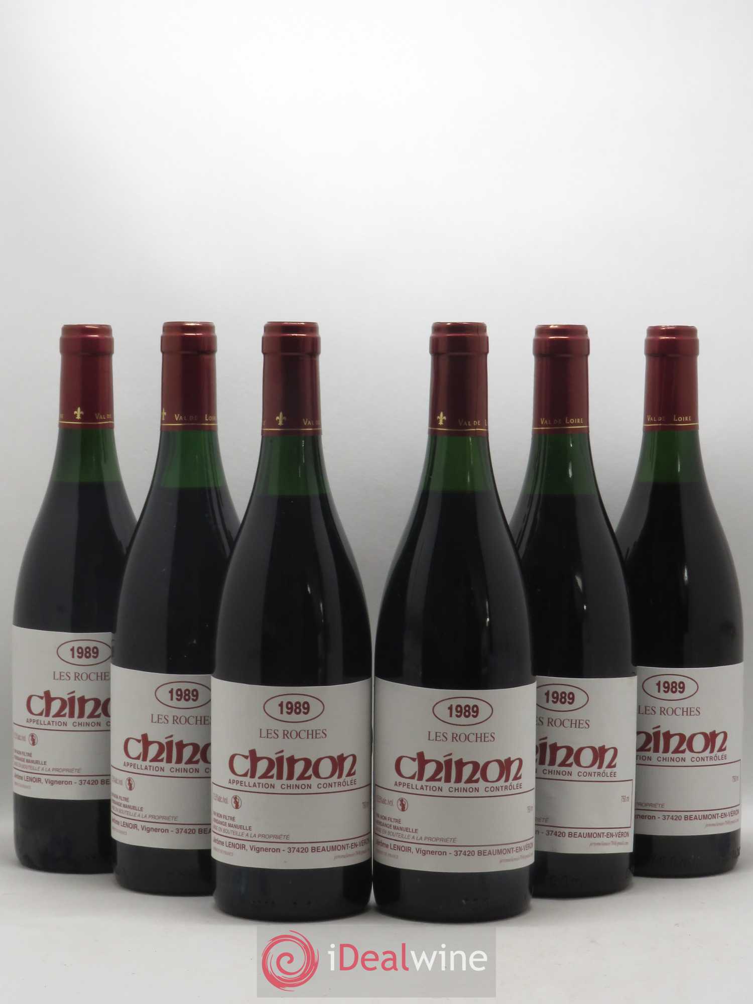Chinon Les Roches Lenoir (Domaine) 1989 - Lot de 6 bouteilles - 0