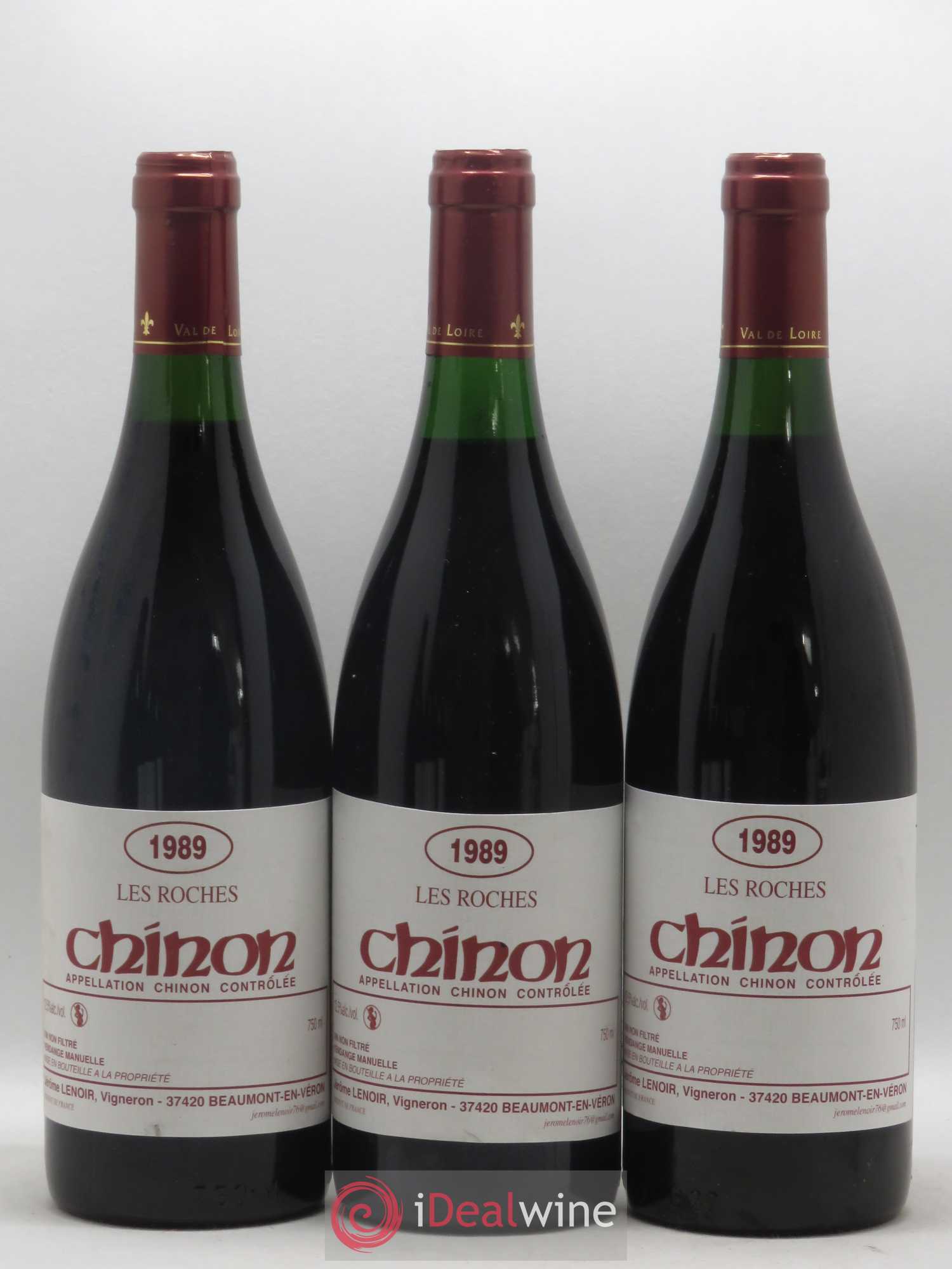 Chinon Les Roches Lenoir (Domaine) 1989 - Lot de 6 bouteilles - 2