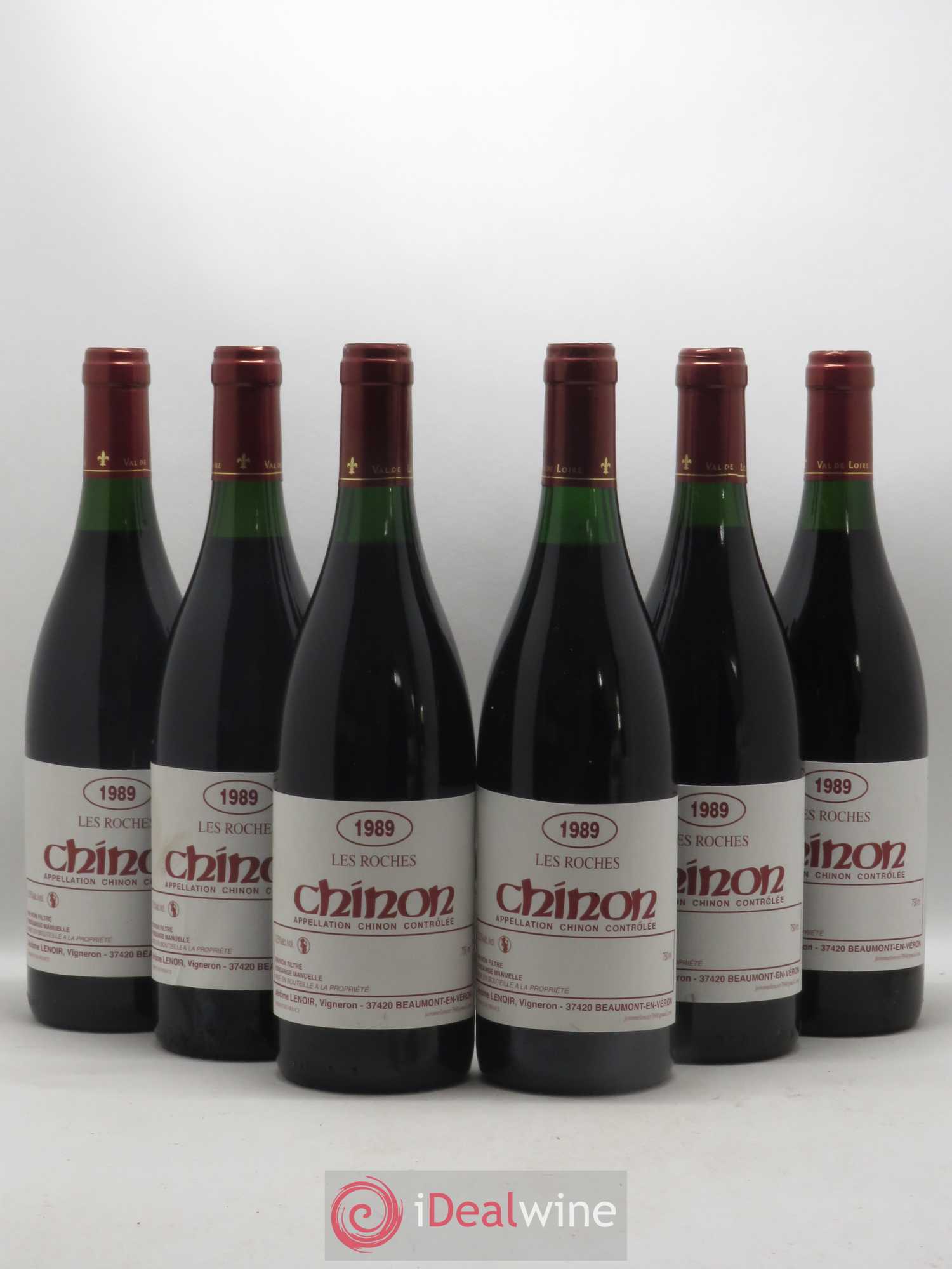 Chinon Les Roches Lenoir (Domaine) 1989 - Lot de 6 bouteilles - 0