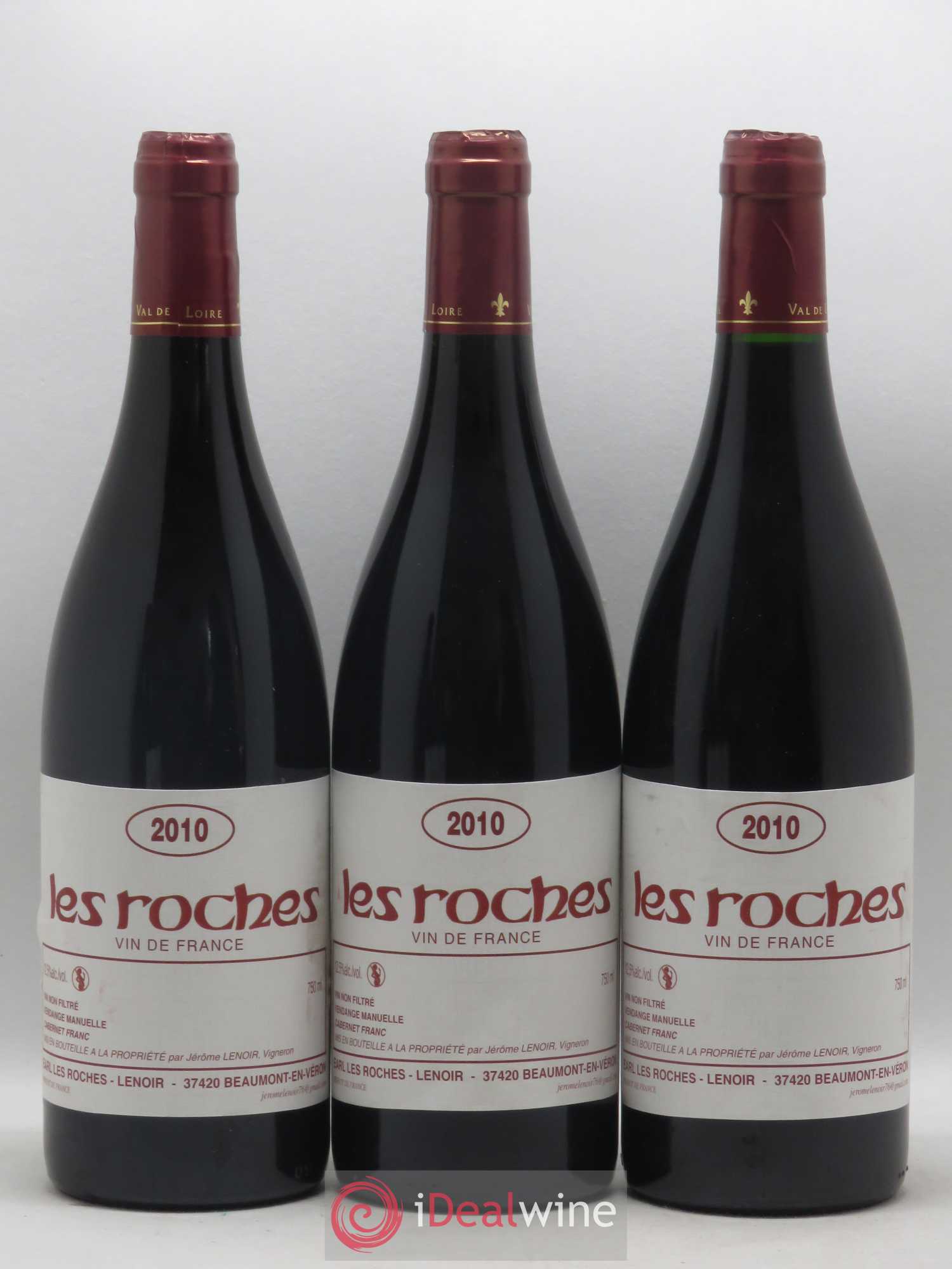 Vin de France Les Roches Lenoir (Domaine) 2010 - Lot de 6 bouteilles - 2