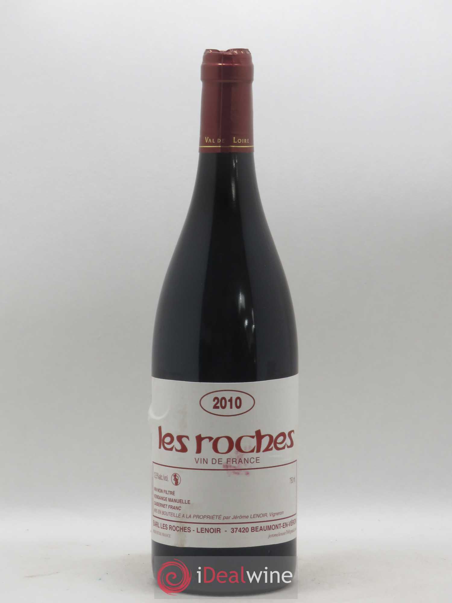 Vin de France Les Roches Lenoir (Domaine) 2010 - Lot de 1 bouteille - 0