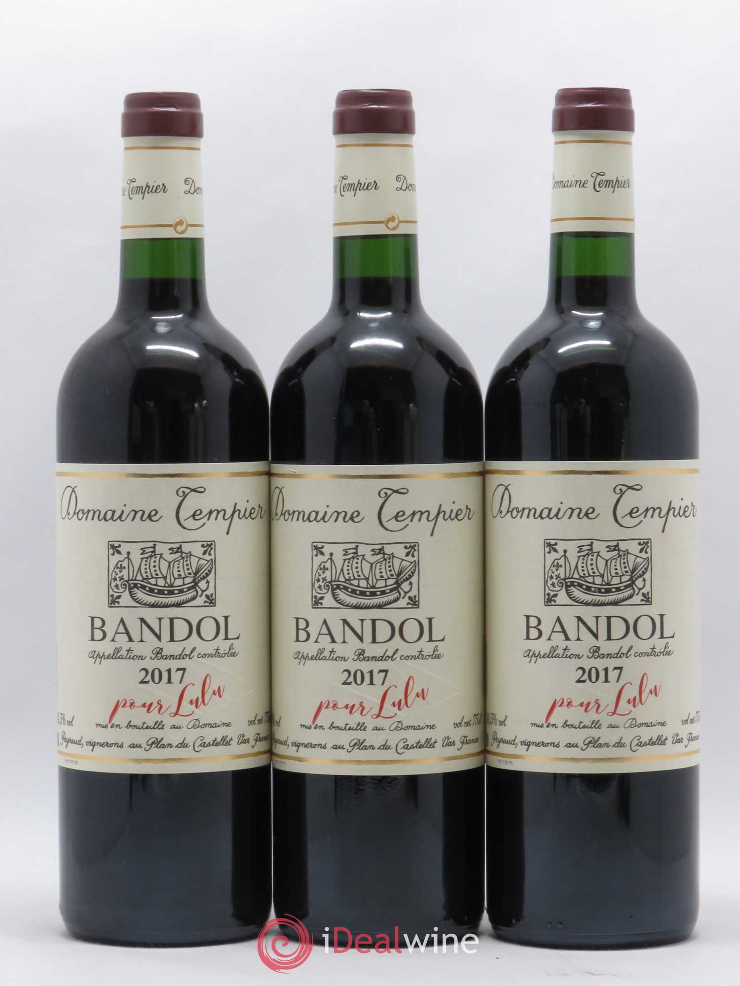 Bandol Domaine Tempier Famille Peyraud Pour Lulu 2017 - Lot de 3 bouteilles - 0