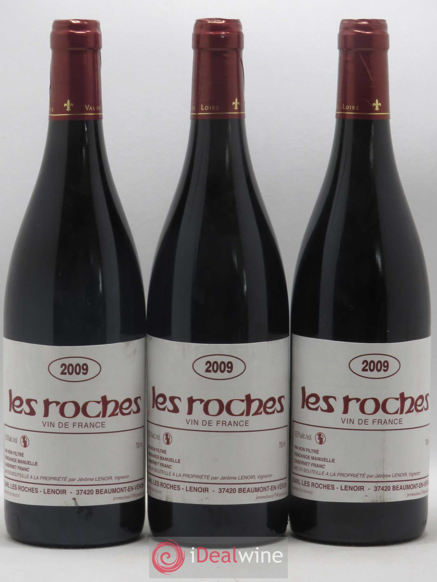 Vin de France Les Roches Lenoir (Domaine) 2009 - Lot de 6 bouteilles - 1