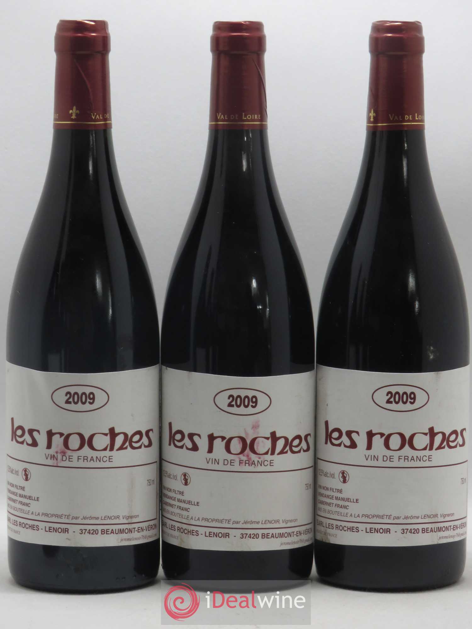 Vin de France Les Roches Lenoir (Domaine) 2009 - Lot de 6 bouteilles - 2