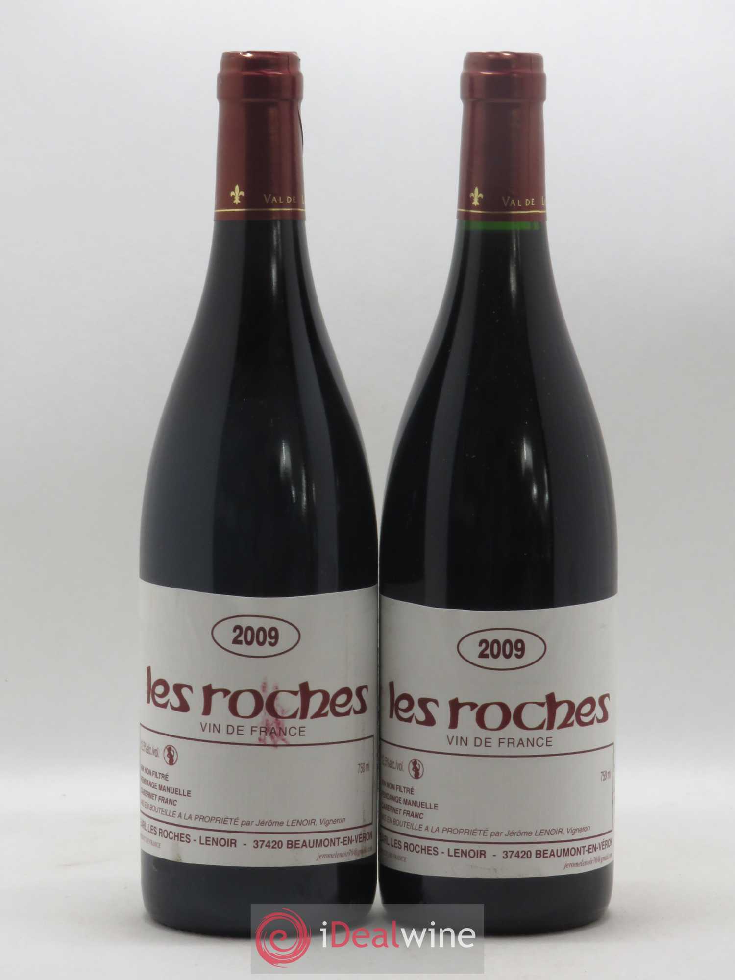 Vin de France Les Roches Lenoir (Domaine) 2009 - Lot de 2 bouteilles - 0