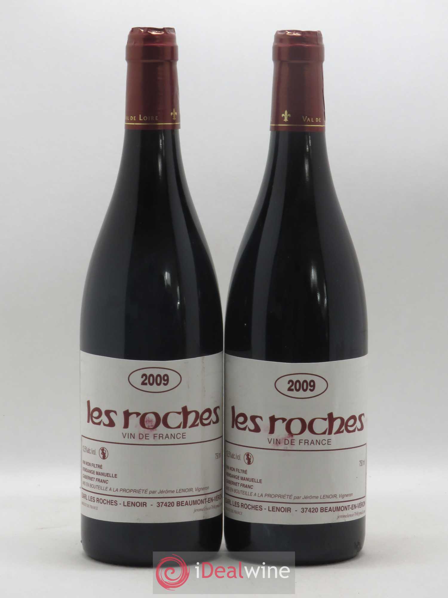 Vin de France Les Roches Lenoir (Domaine) 2009 - Lot de 2 bouteilles - 0