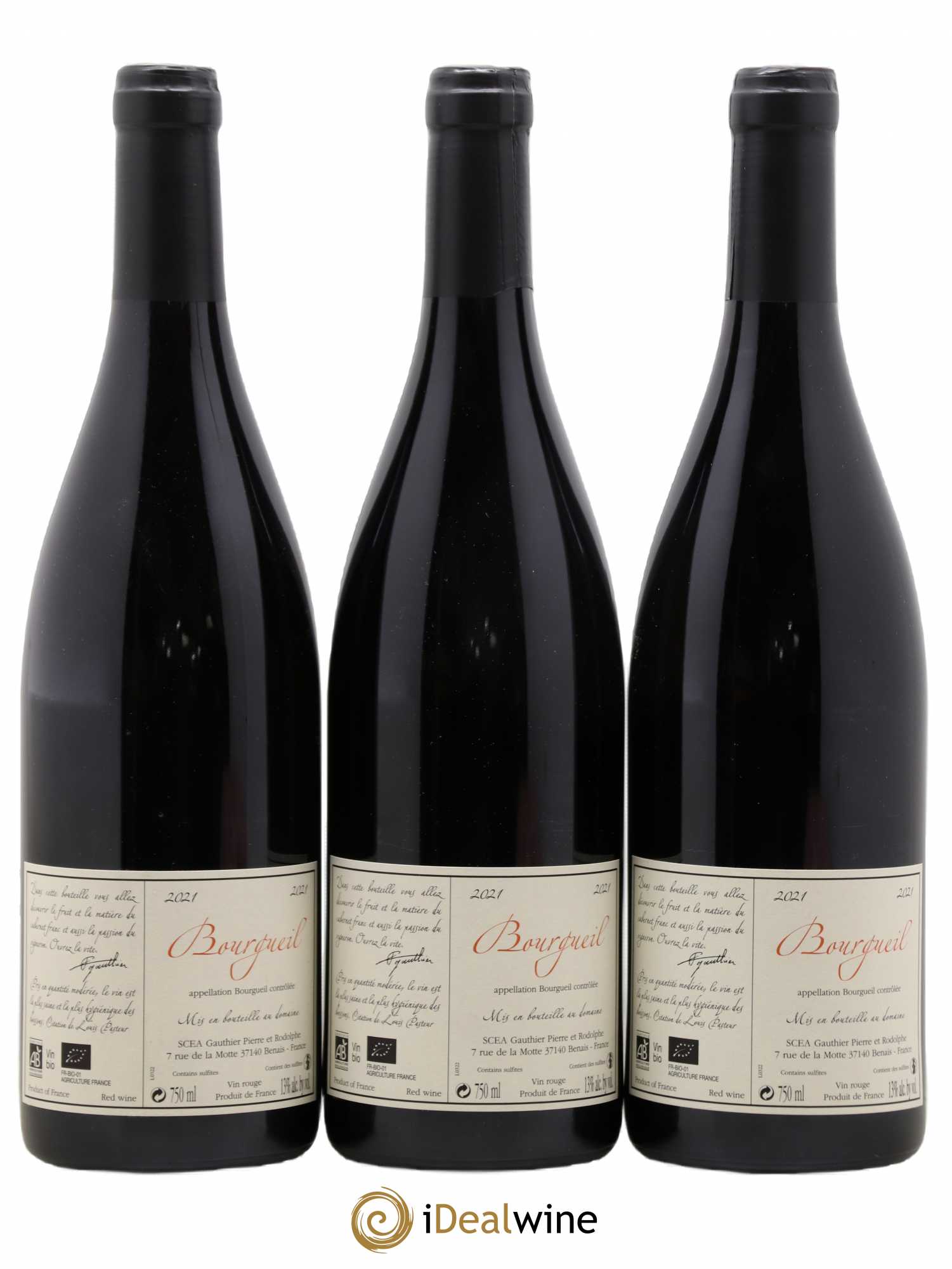 Bourgueil Jour de Soif Domaine du Bel Air 2021 - Lot de 3 bouteilles - 1