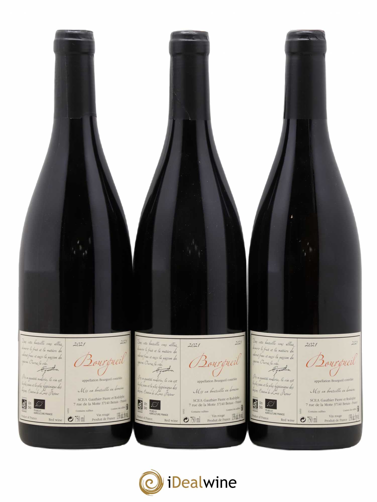 Bourgueil Jour de Soif Domaine du Bel Air 2021 - Lotto di 3 bottiglie - 1
