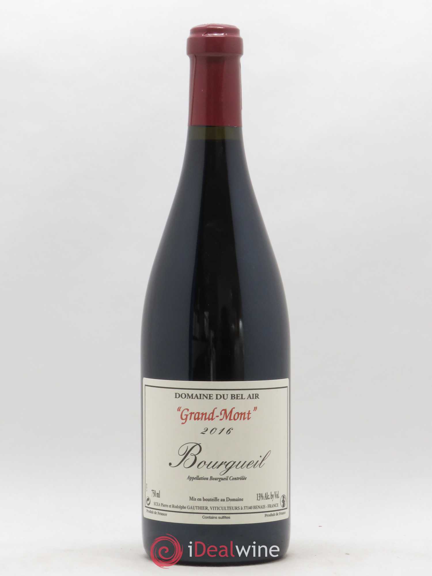 Bourgueil Grand Mont Domaine du Bel Air 2016 - Lot de 1 bouteille - 0