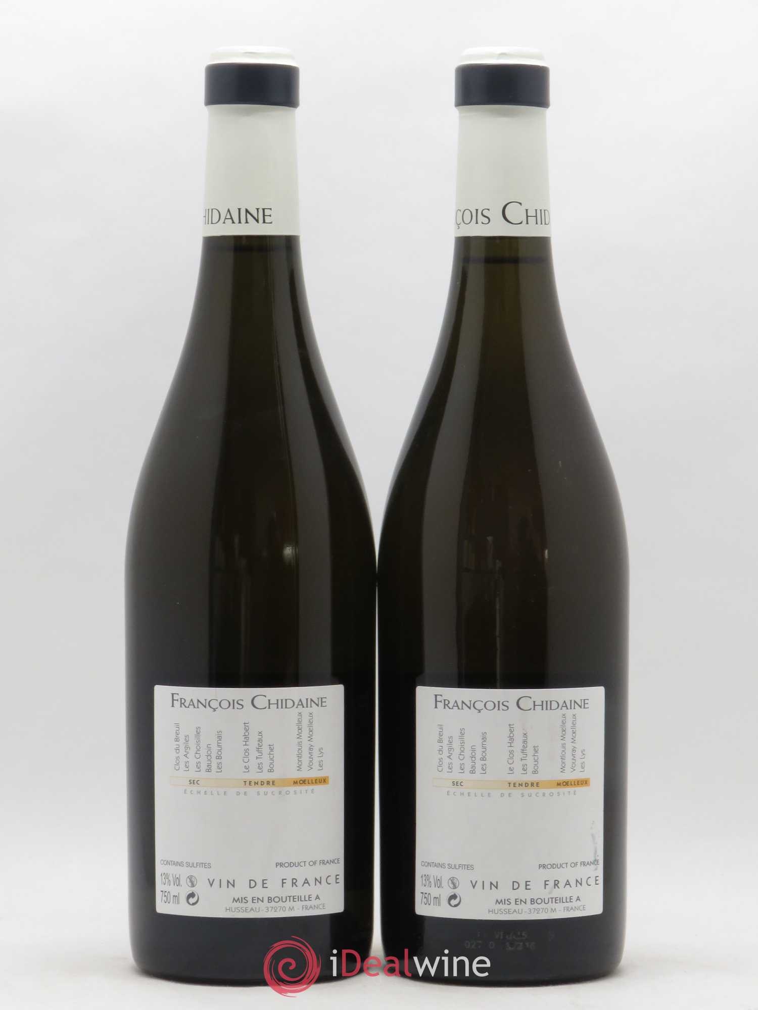 Vin de France Bouchet François Chidaine 2015 - Lot de 2 bouteilles - 1