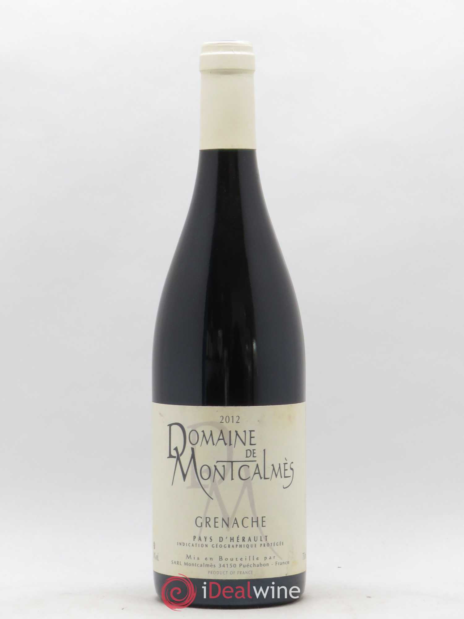 Vin de France Domaine de Montcalmès Grenache Frédéric Pourtalié 2012 - Lot de 1 bouteille - 0