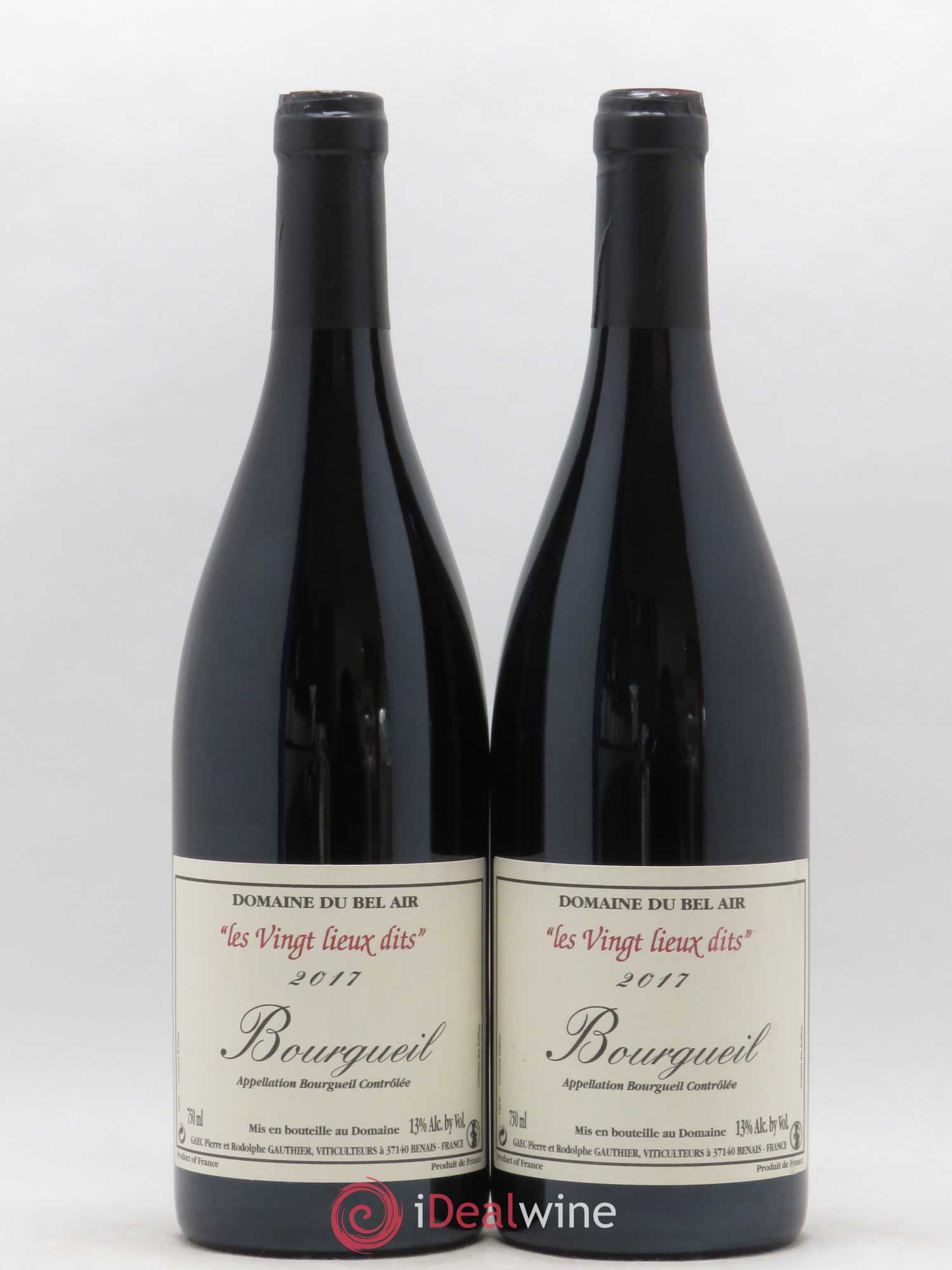 Bourgueil Vingt Lieux Dits Domaine du Bel Air 2017 - Lot de 2 bouteilles - 0