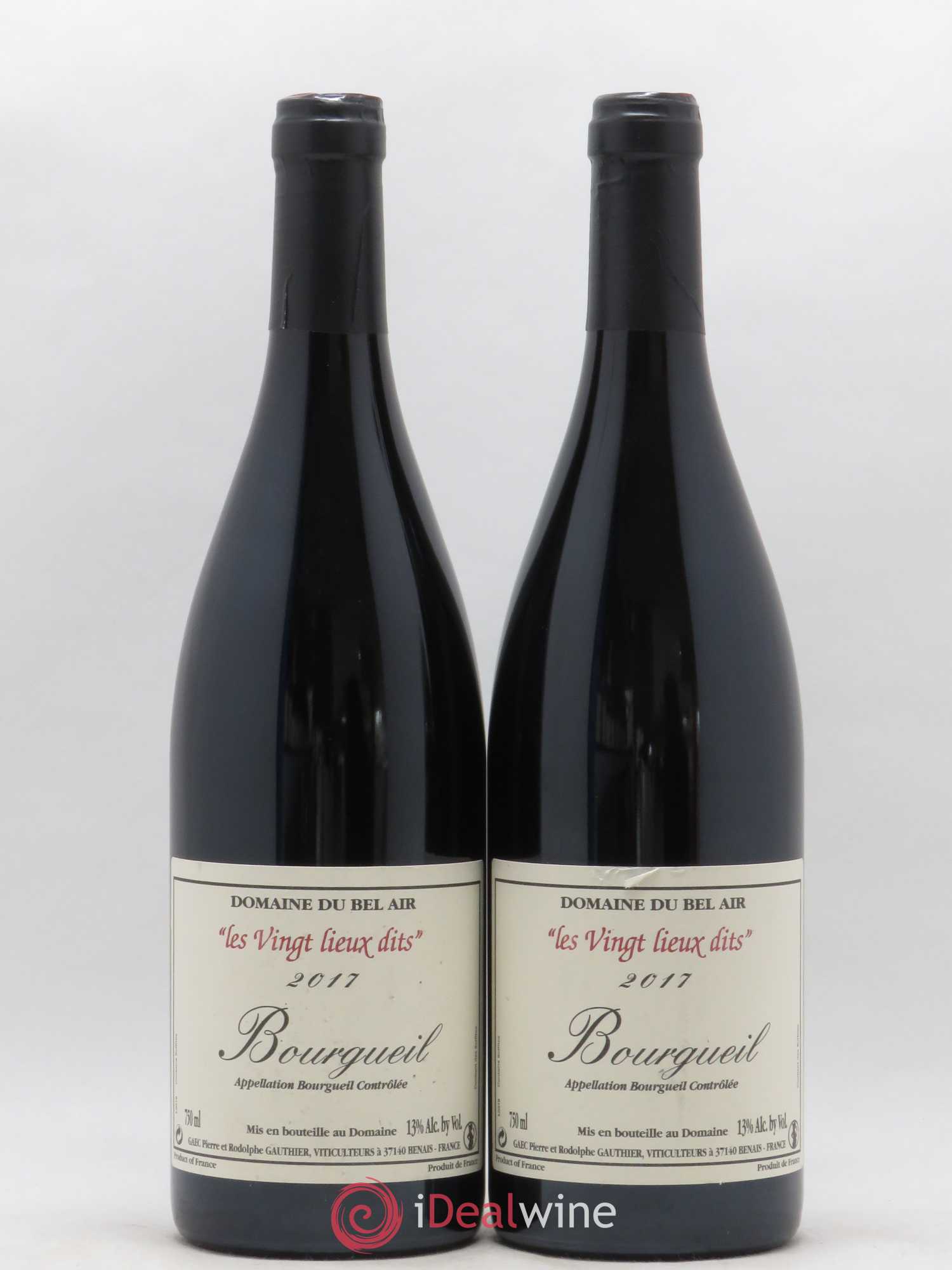 Bourgueil Vingt Lieux Dits Domaine du Bel Air 2017 - Lot de 2 bouteilles - 0