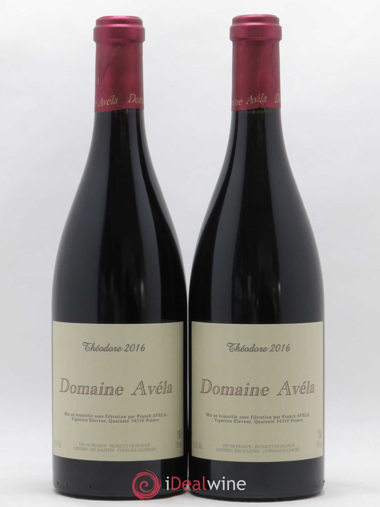 Vin de France Théodore F Avéla 2016 - Posten von 2 Flaschen - 0