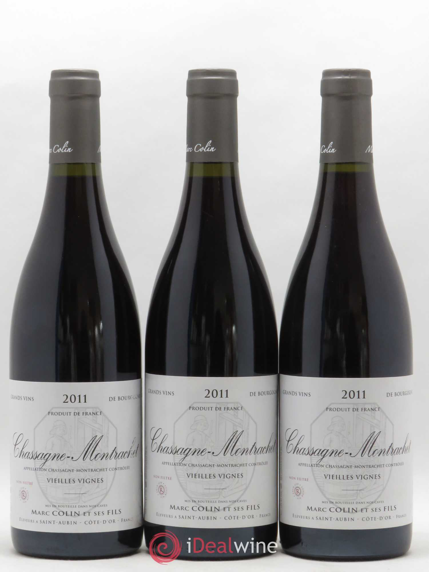 Chassagne-Montrachet Vieilles Vignes Marc Colin & Fils 2011 - Lot de 3 bouteilles - 0