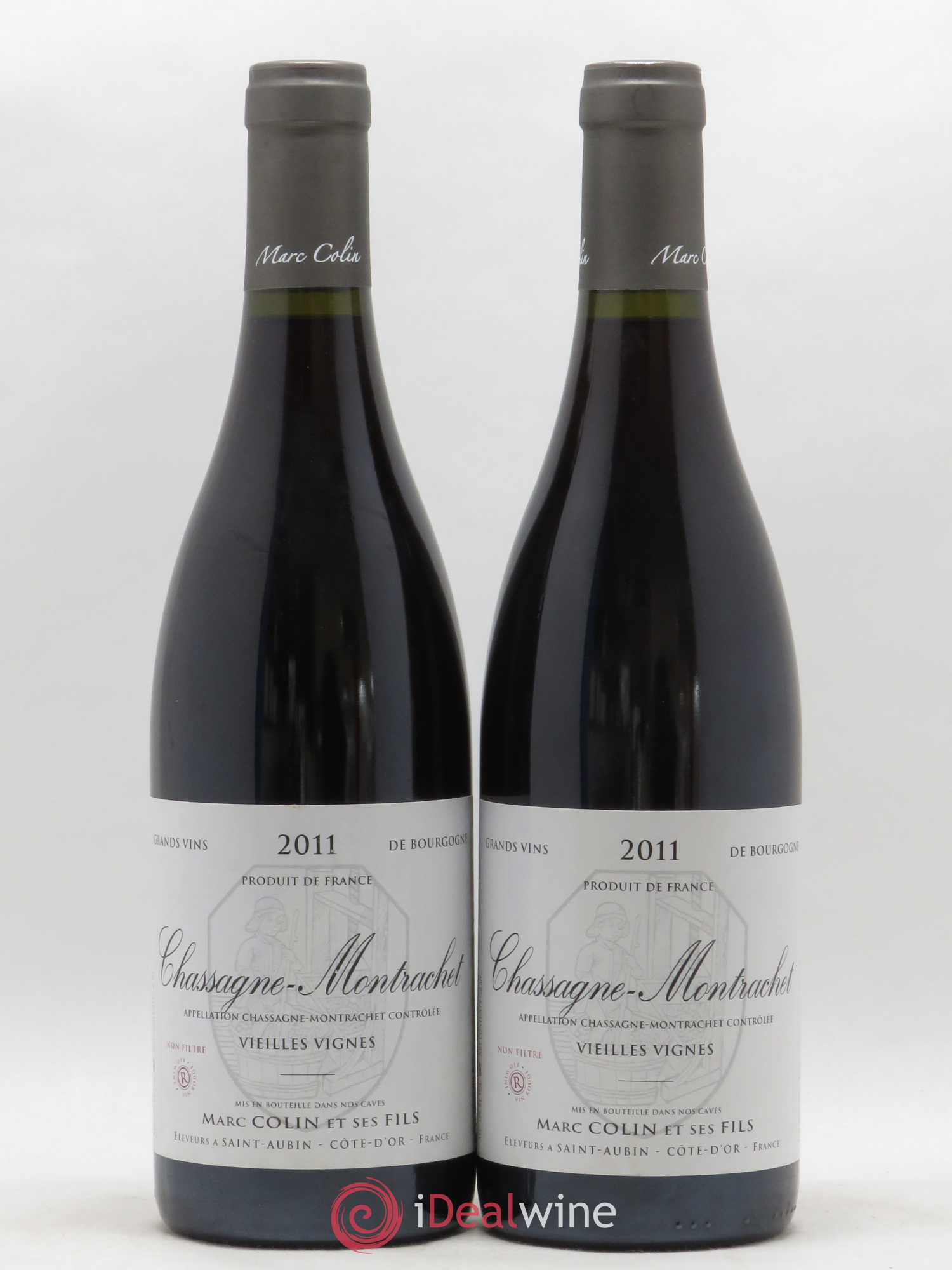 Chassagne-Montrachet Vieilles Vignes Marc Colin & Fils 2011 - Lot de 2 bouteilles - 0