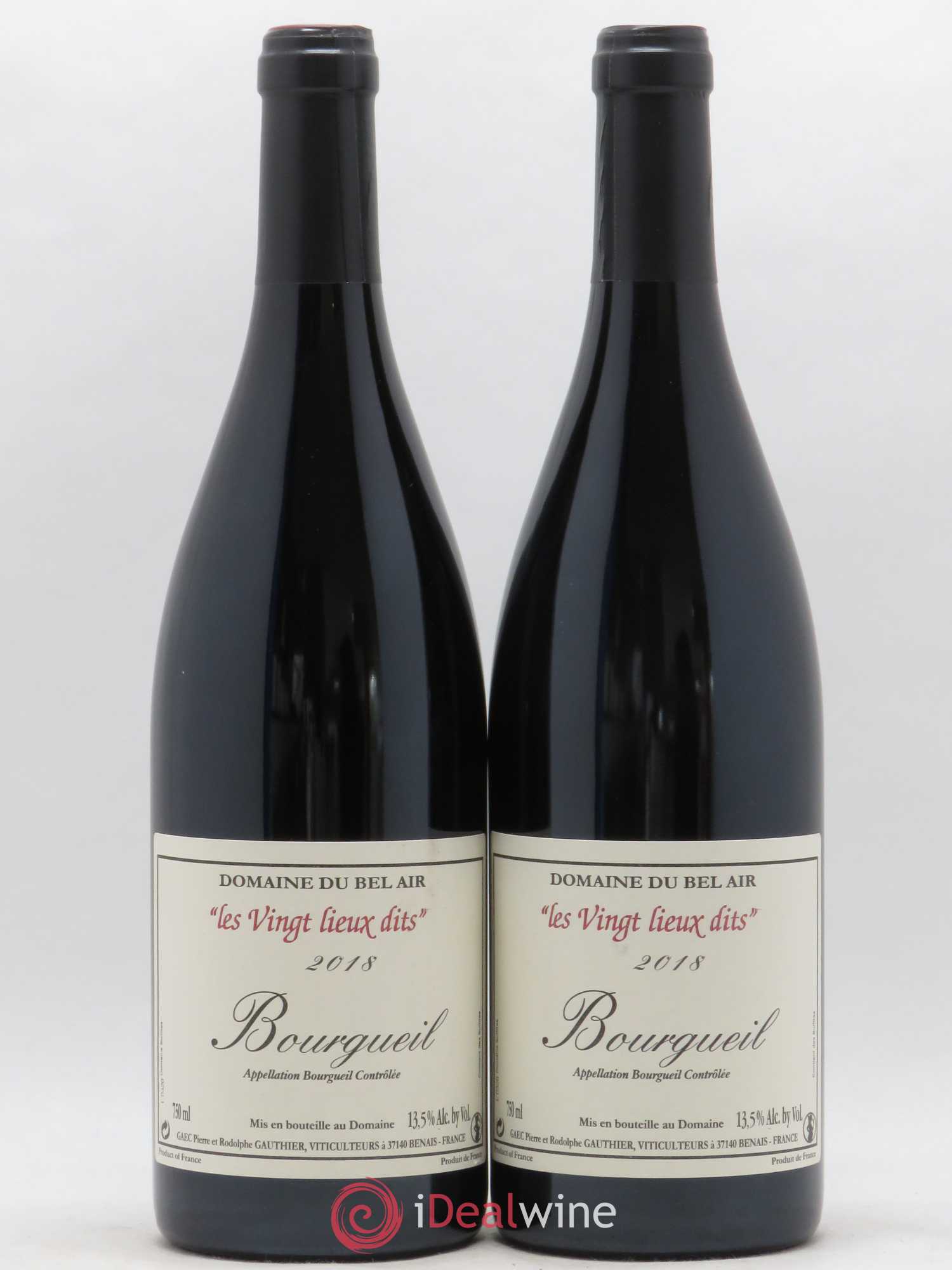Bourgueil Vingt Lieux Dits Domaine du Bel Air 2018 - Lot de 2 bouteilles - 0