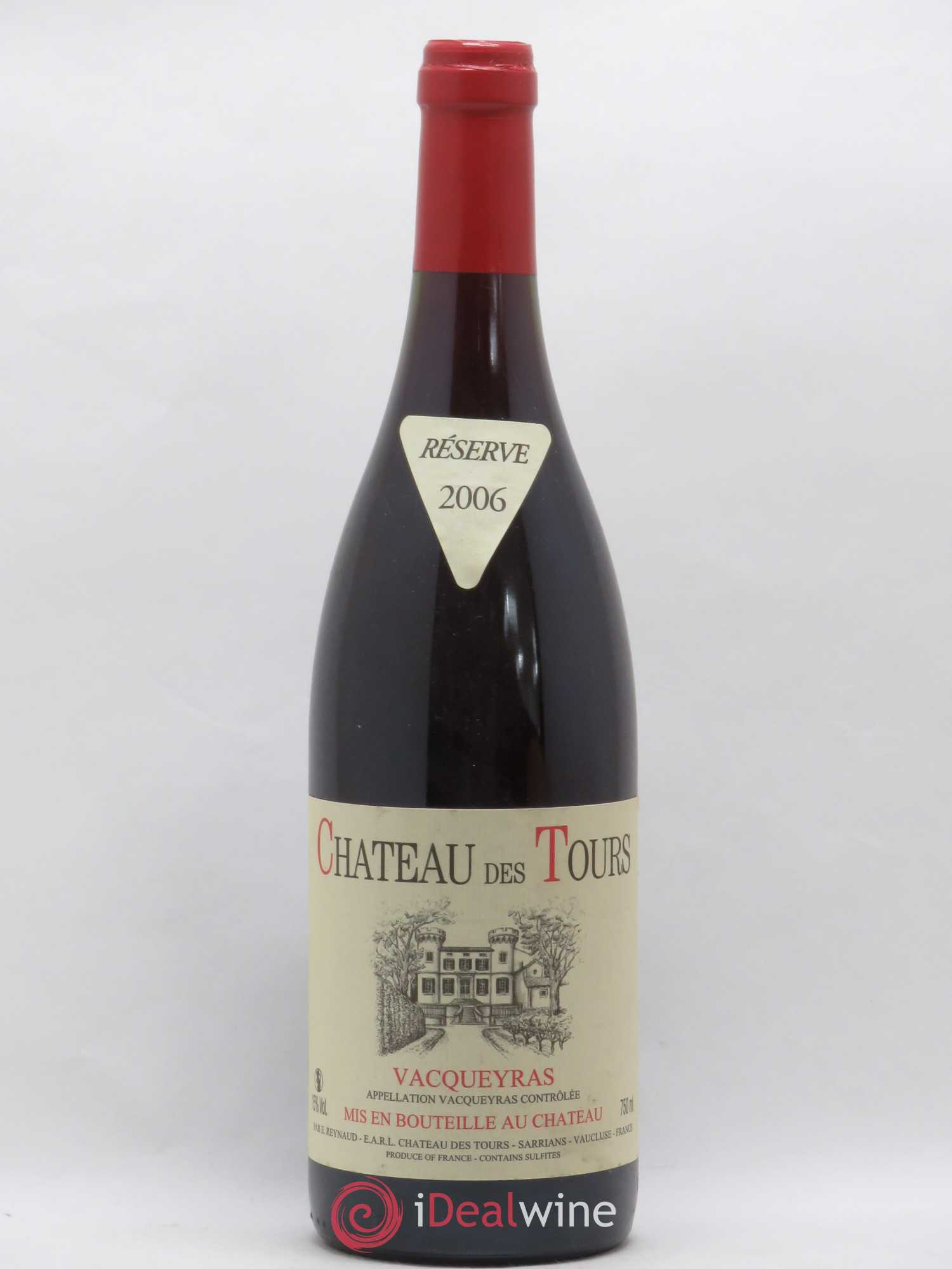 Vacqueyras Château des Tours Emmanuel Reynaud 2006 - Lot de 1 bouteille - 0