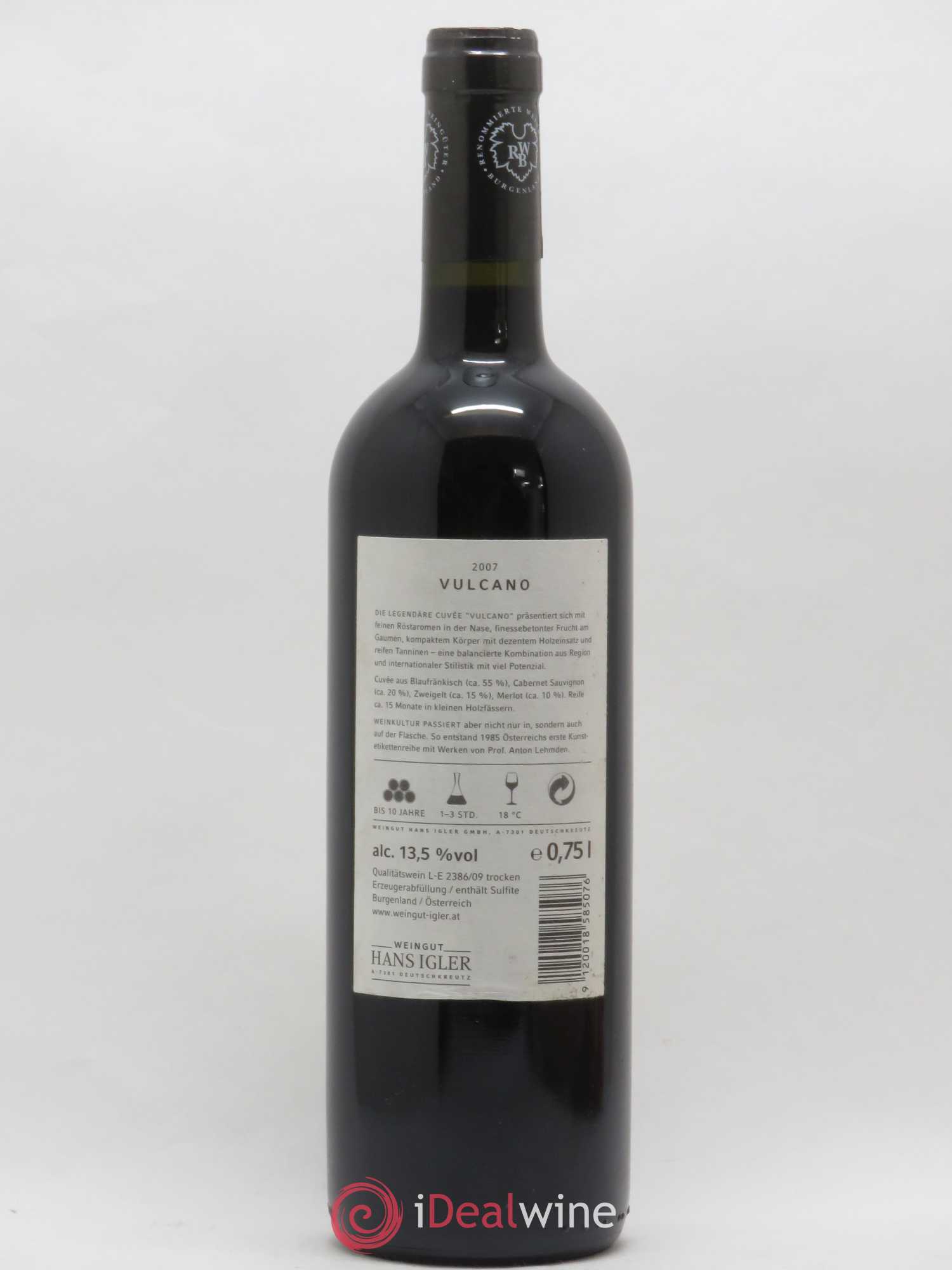 Autriche Vulcano Hans Igler Weingut (sans prix de réserve) 2007 - Posten von 1 Flasche - 1