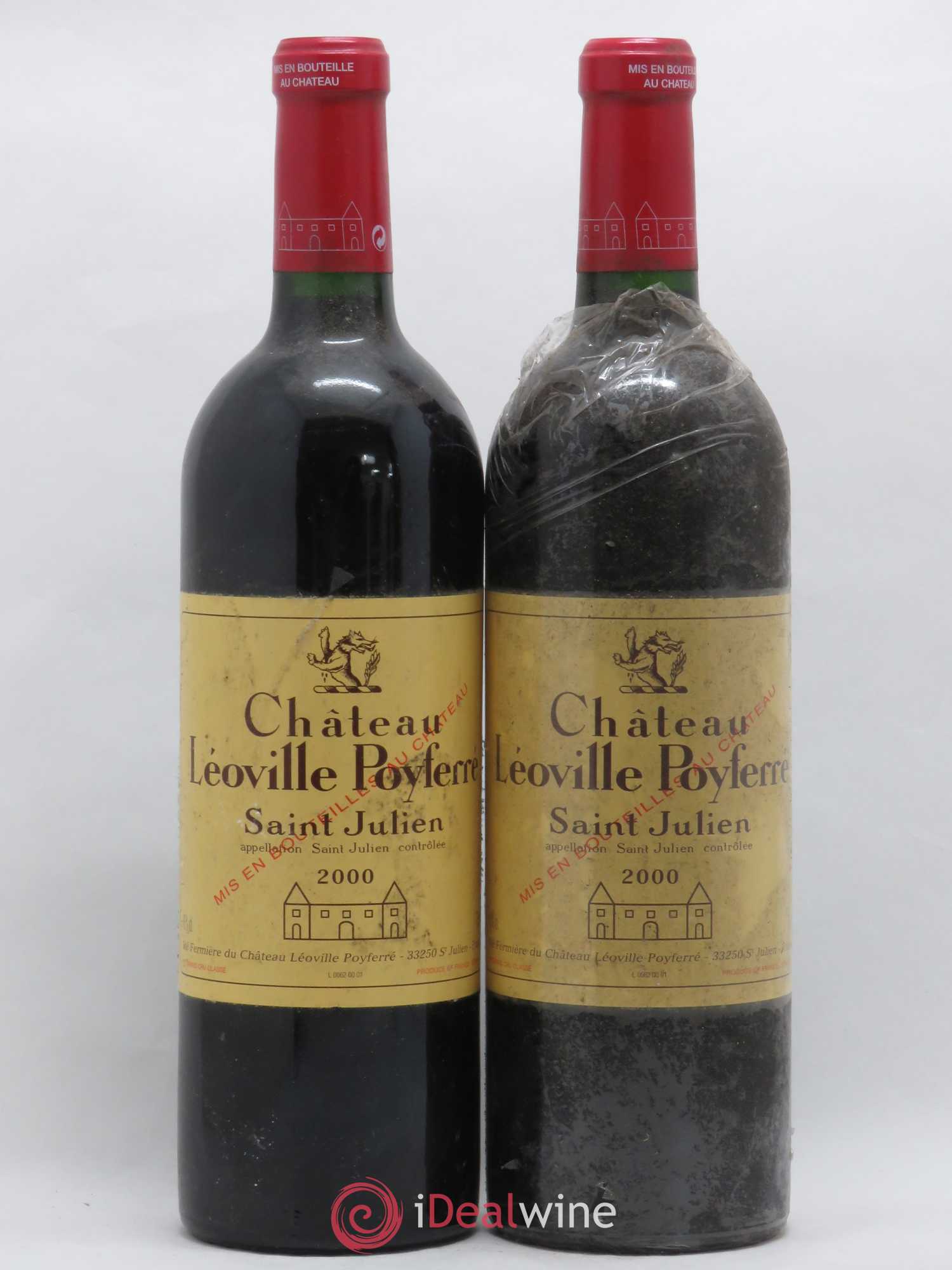 Château Léoville Poyferré 2ème Grand Cru Classé 2000 - Lot de 2 bouteilles - 0