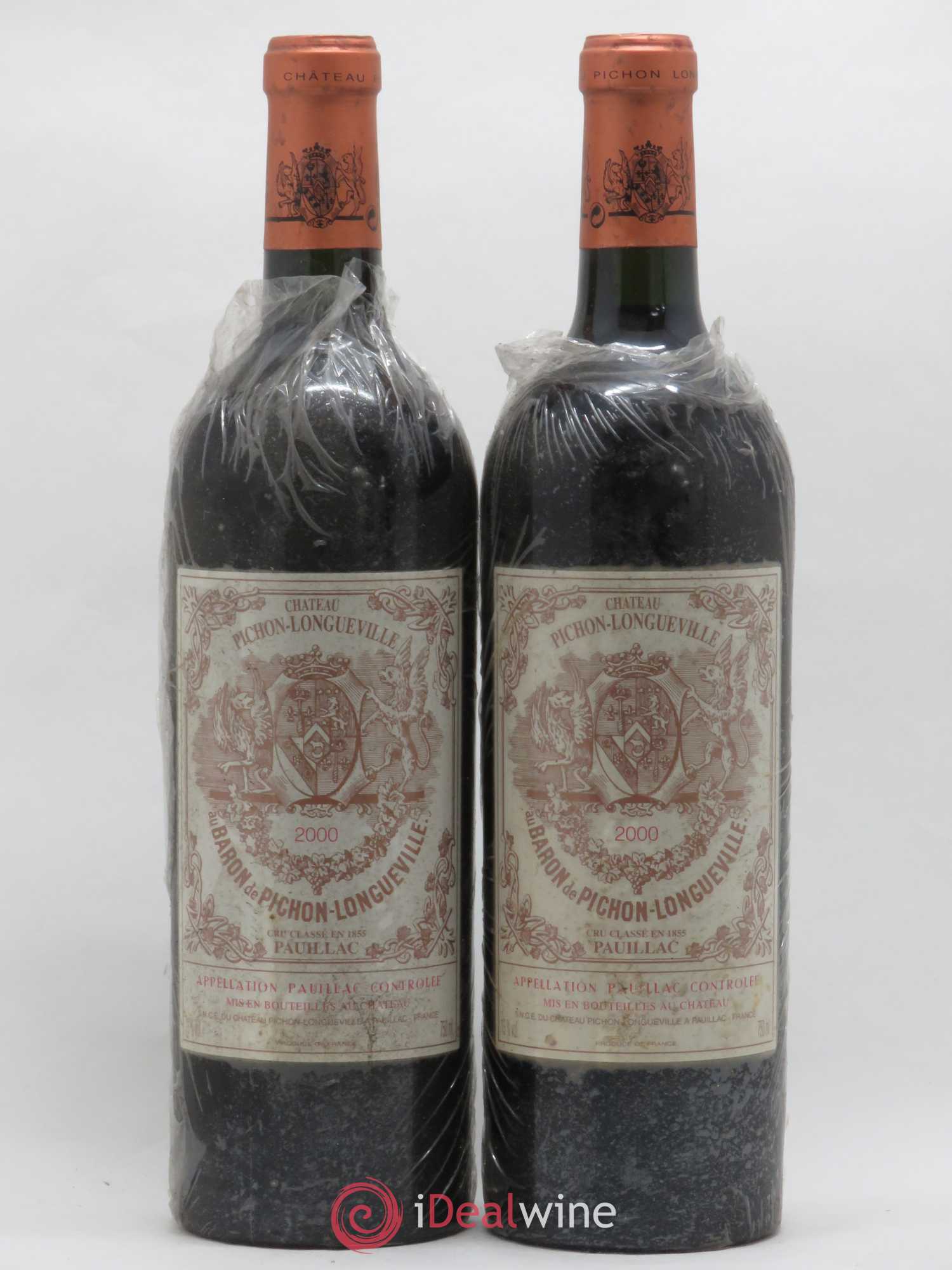 Pichon Longueville Baron 2ème Grand Cru Classé 2000 - Lot de 2 bouteilles - 0