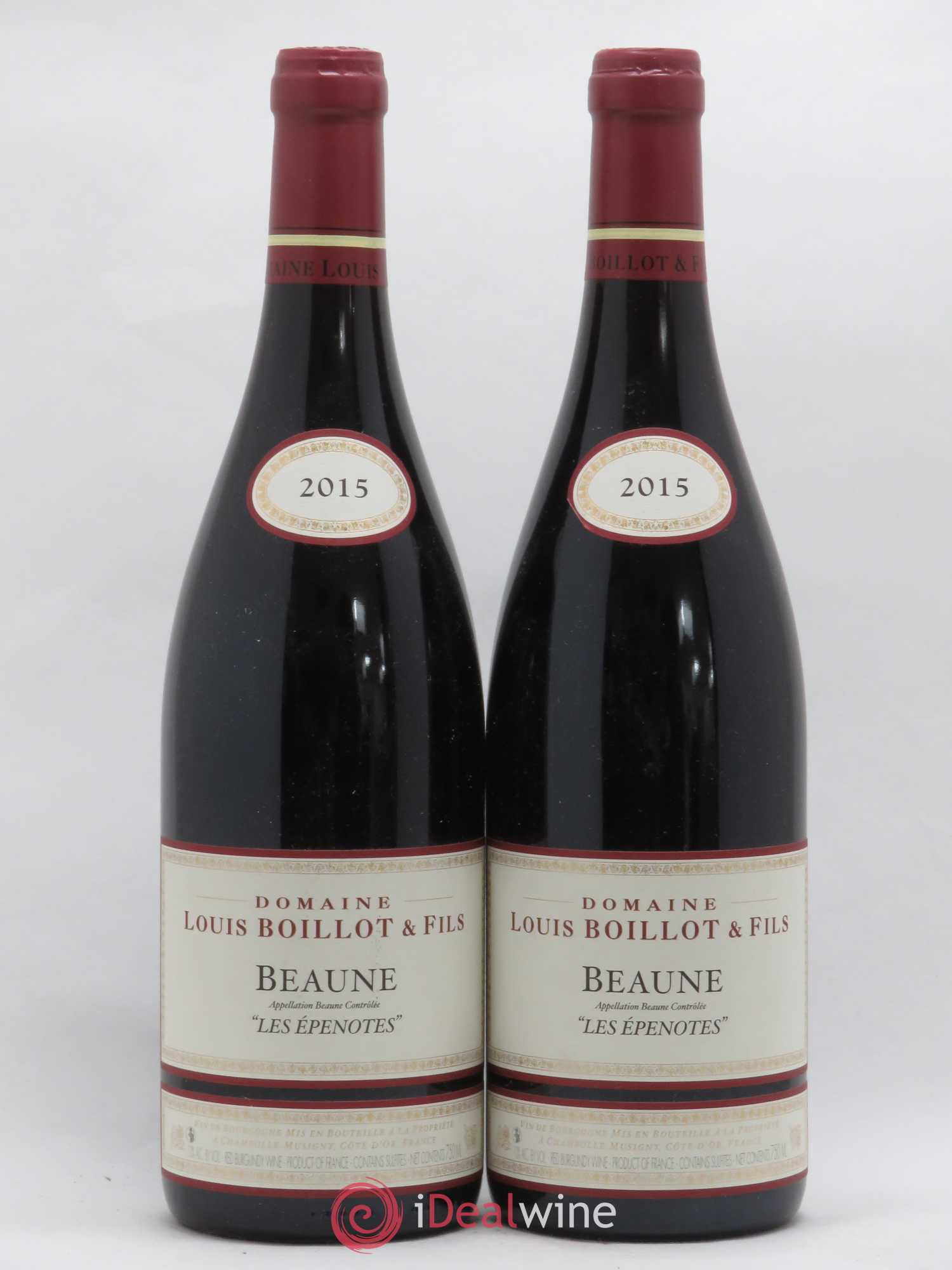 Beaune Les Epenotes Louis Boillot 2015 - Posten von 2 Flaschen - 0