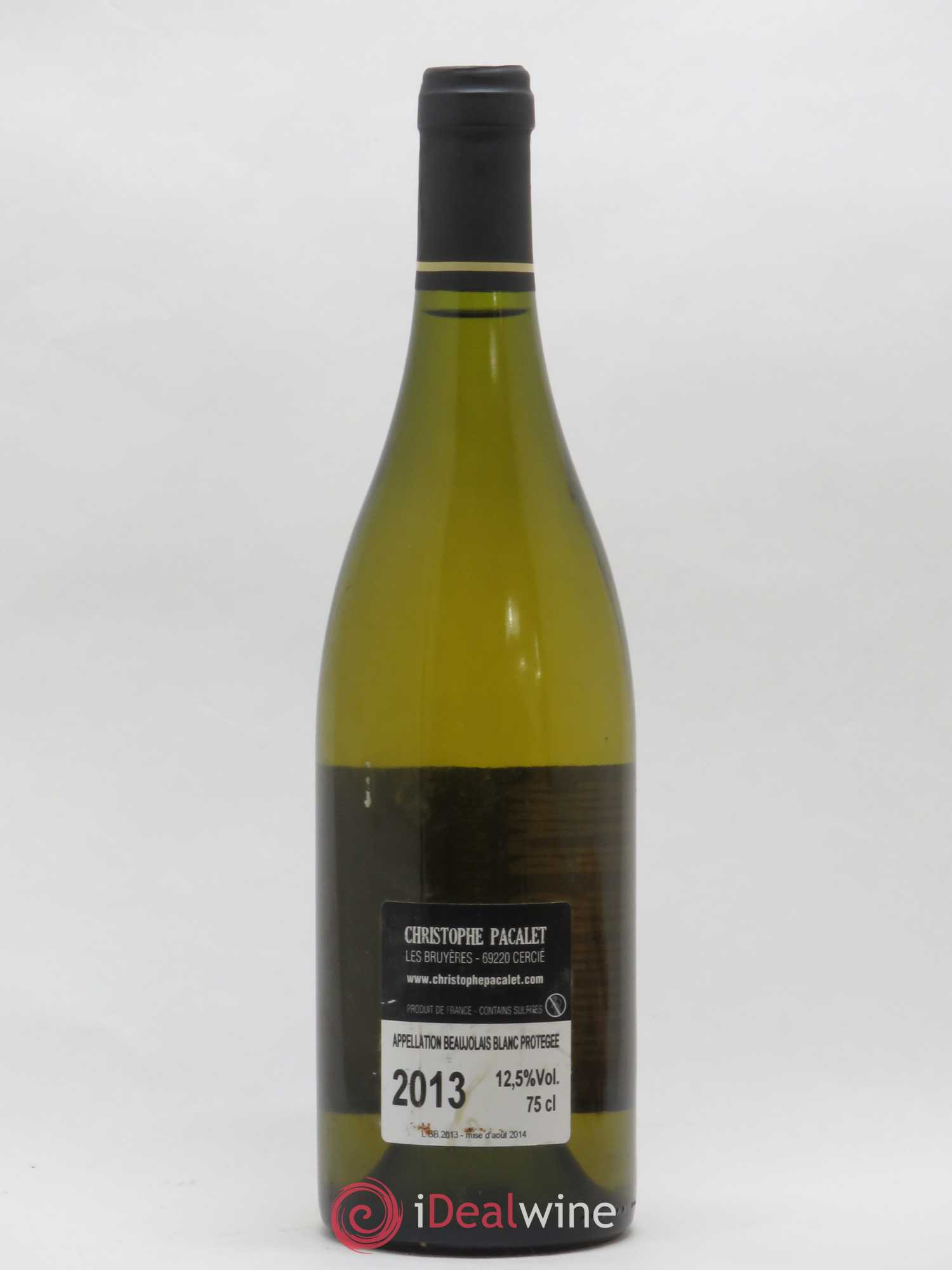 Beaujolais Christophe Pacalet (sans prix de réserve) 2013 - Posten von 1 Flasche - 1