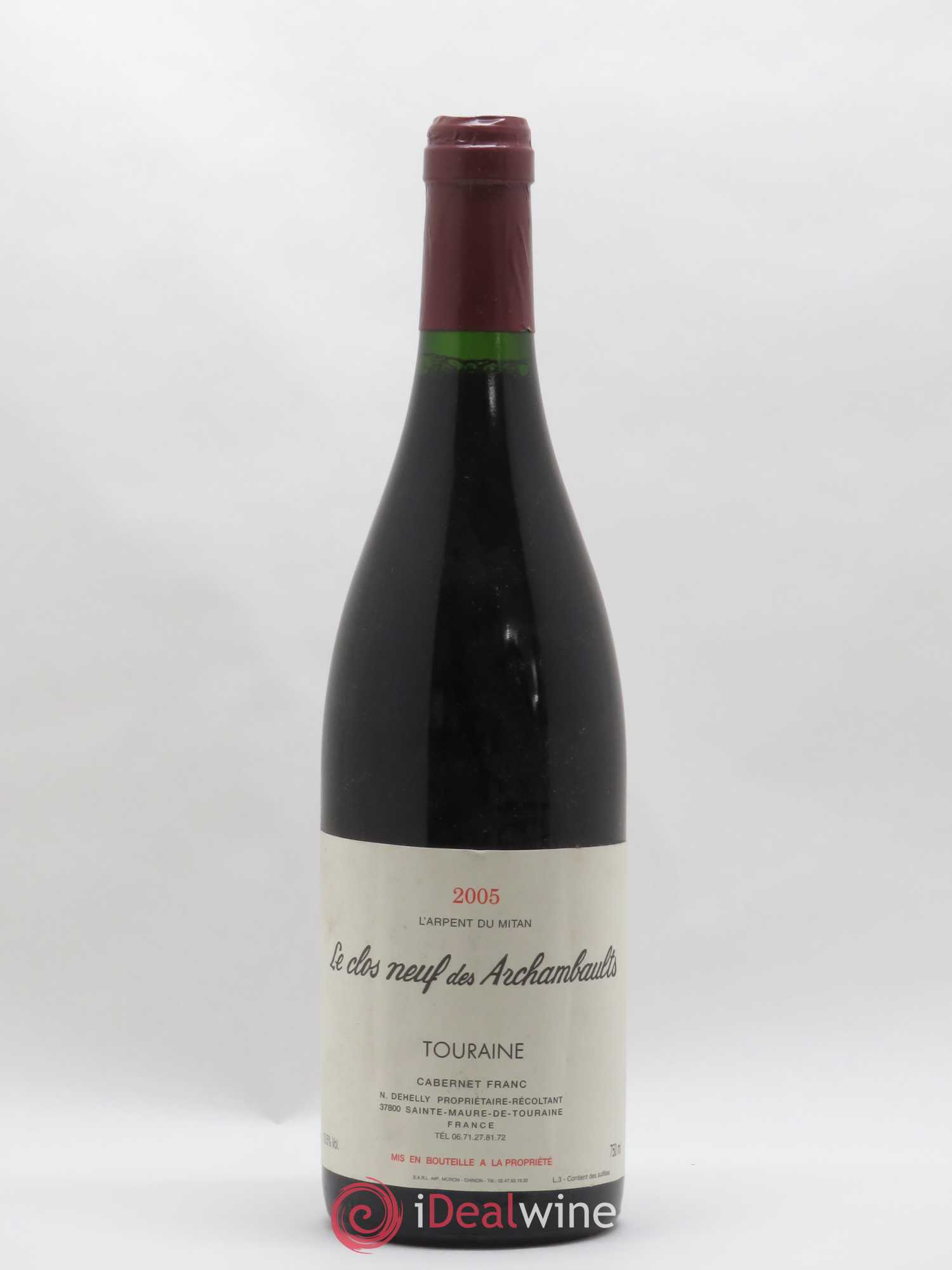 Touraine Clos neuf des Archimbaults N. Dehelly (sans prix de réserve) 2005 - Posten von 1 Flasche - 0