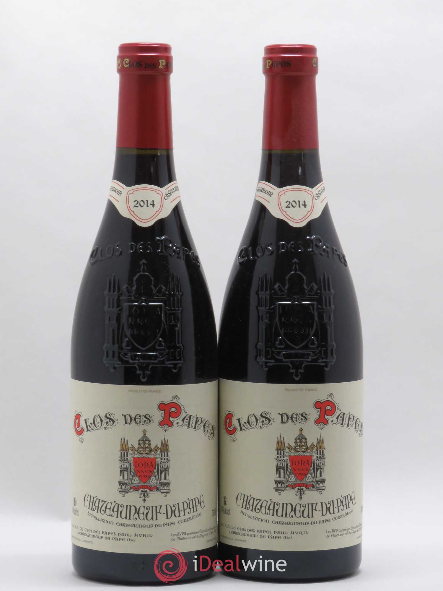 Châteauneuf-du-Pape Clos des Papes - Paul Avril 2014 - Lot de 2 bouteilles - 0