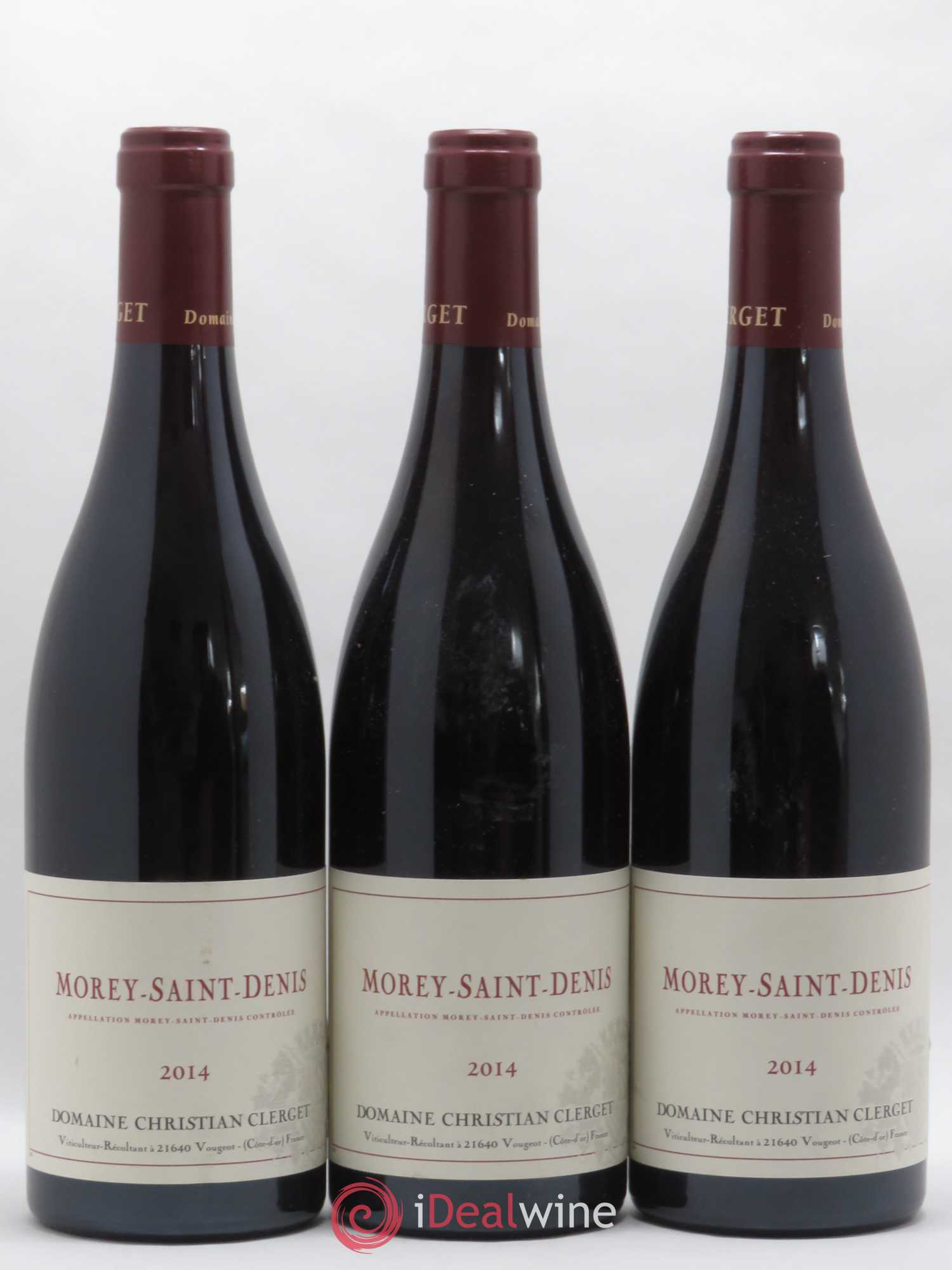 Morey-Saint-Denis Christian Clerget 2014 - Lot de 3 bouteilles - 0
