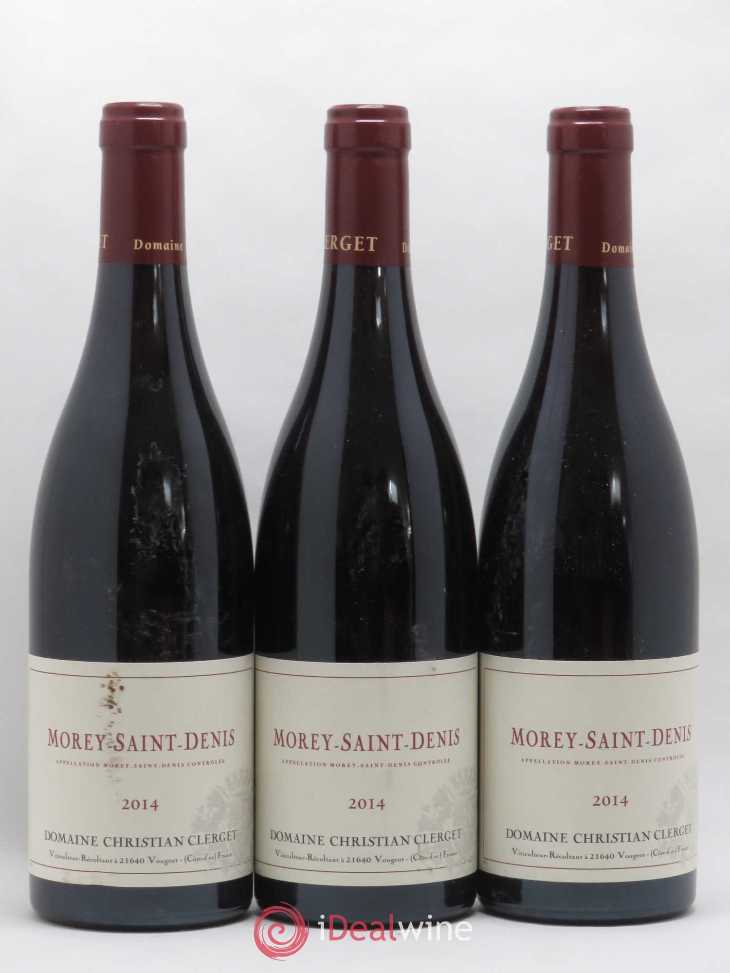 Morey-Saint-Denis Christian Clerget 2014 - Lot de 3 bouteilles - 0