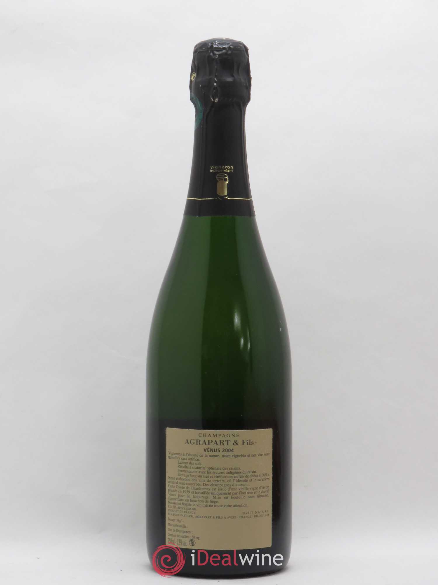 Vénus Blanc de Blancs Brut Nature Pascal Agrapart 2004 - Lot de 1 bouteille - 1