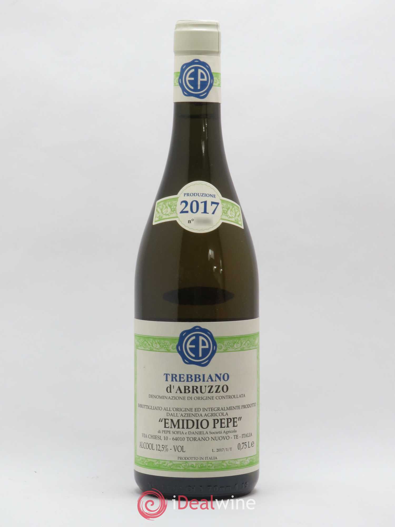 Trebbiano d'Abruzzo DOC Vecchie Viti Emidio Pepe 2017 - Lot de 1 bouteille - 0