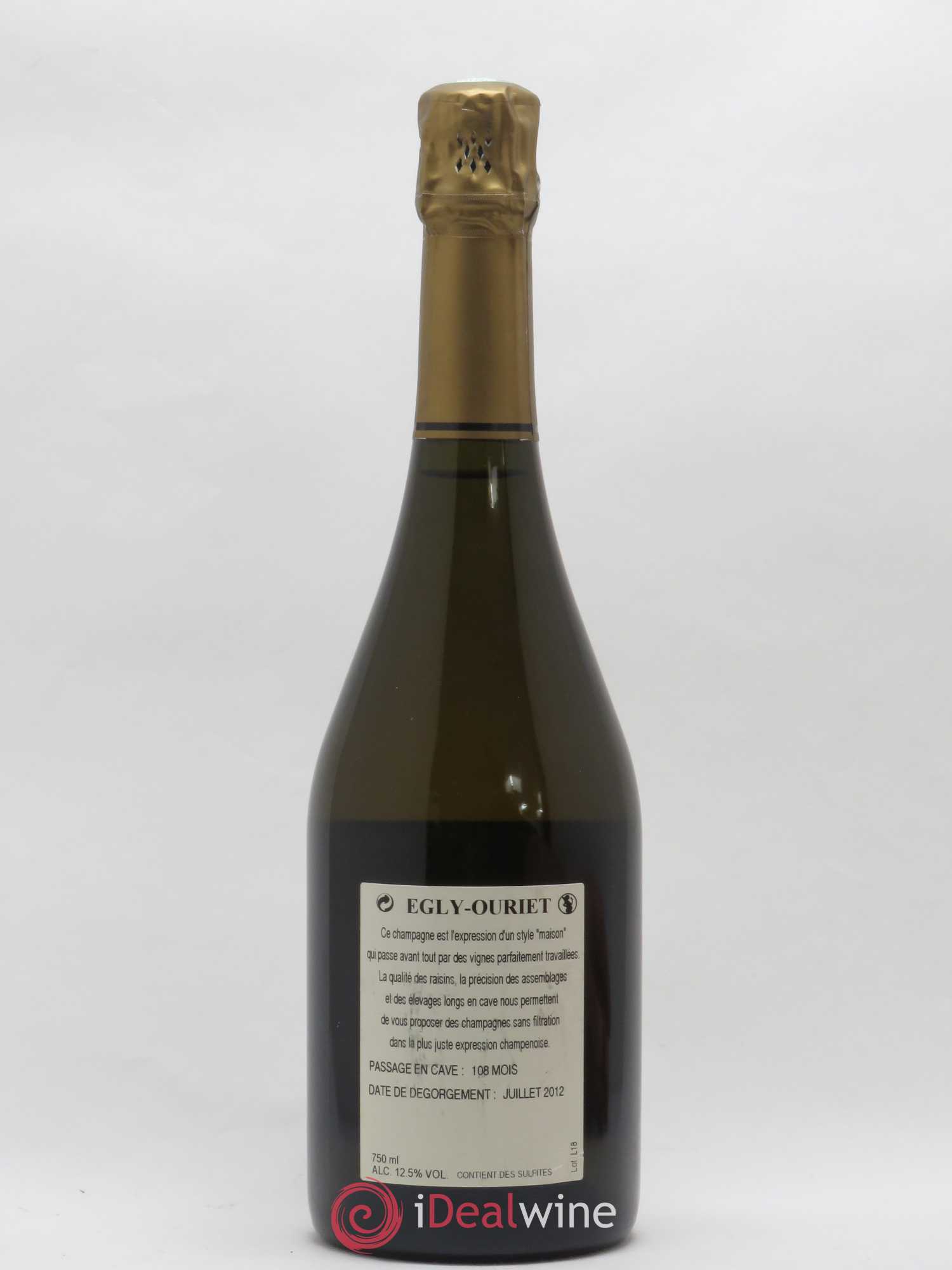 Grand Cru Brut Egly-Ouriet Vieilles vignes 2002 - Lot de 1 bouteille - 1