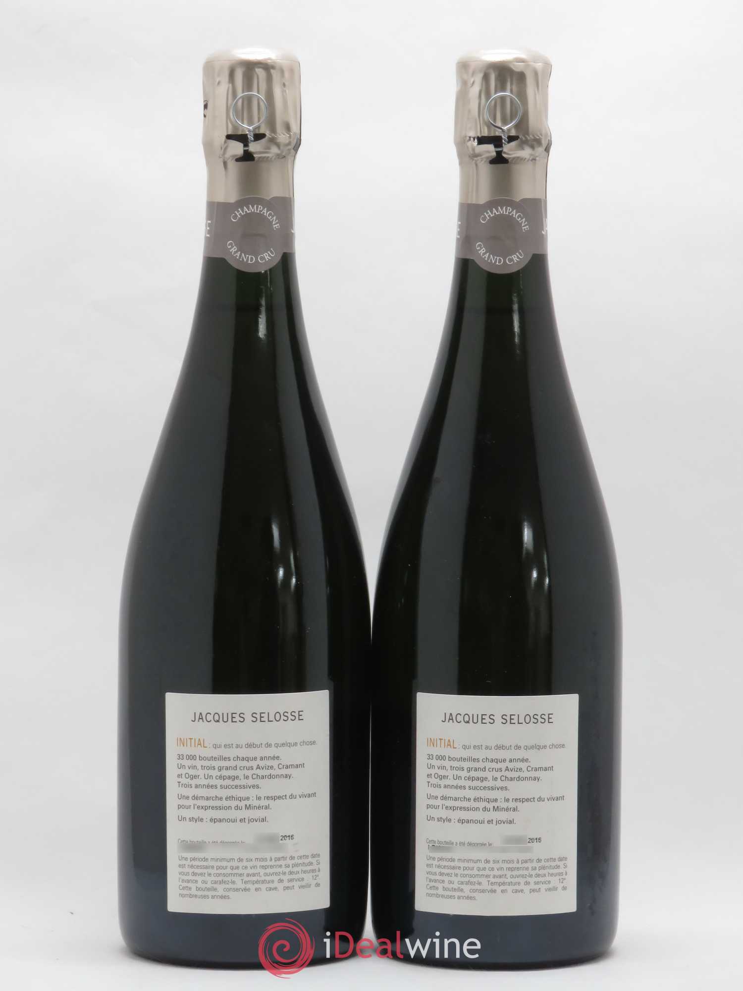 Initial Brut Jacques Selosse - Lot de 2 bouteilles - 1