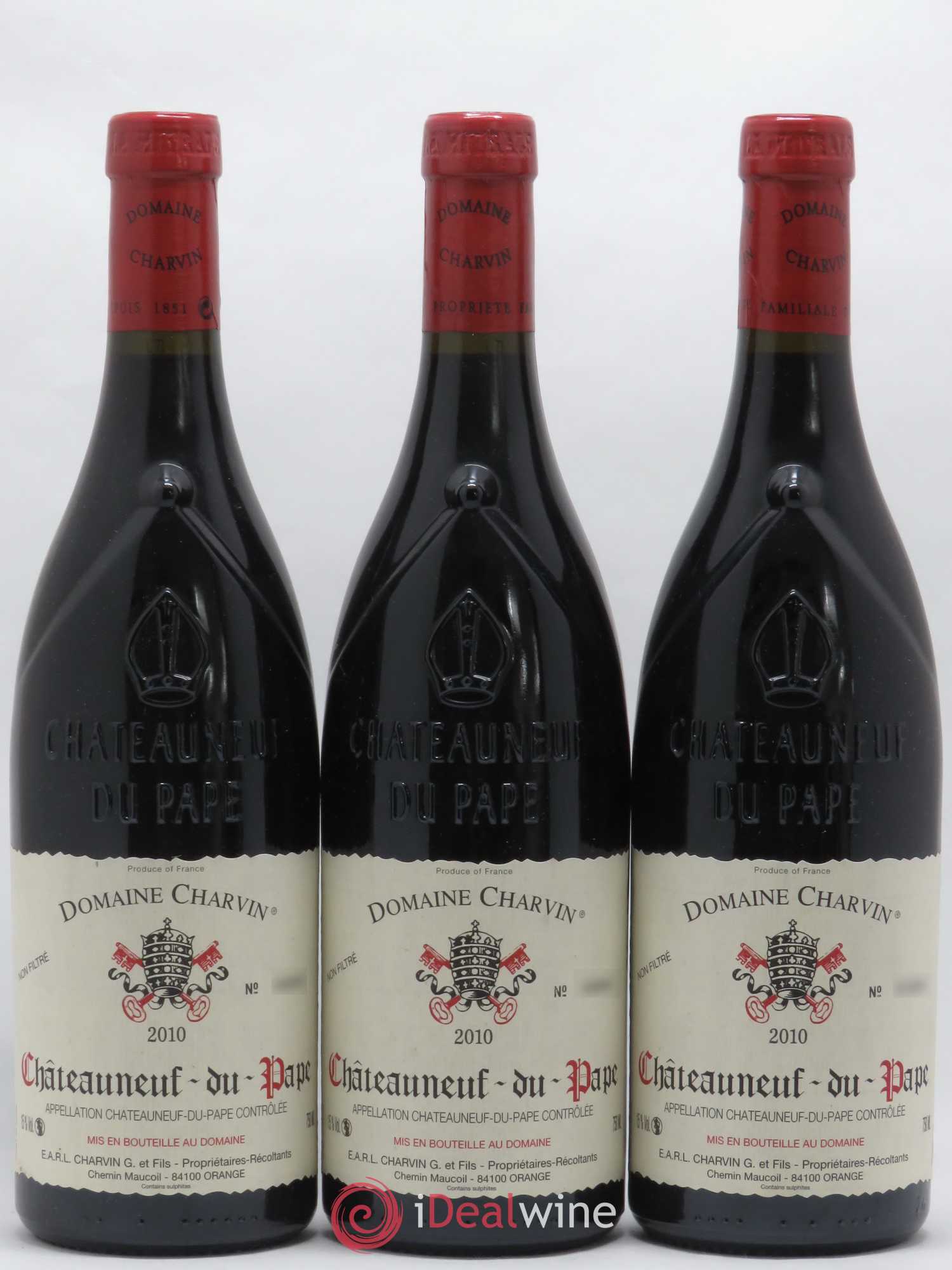 Châteauneuf-du-Pape Charvin (Domaine) 2010 - Lot de 3 bouteilles - 0