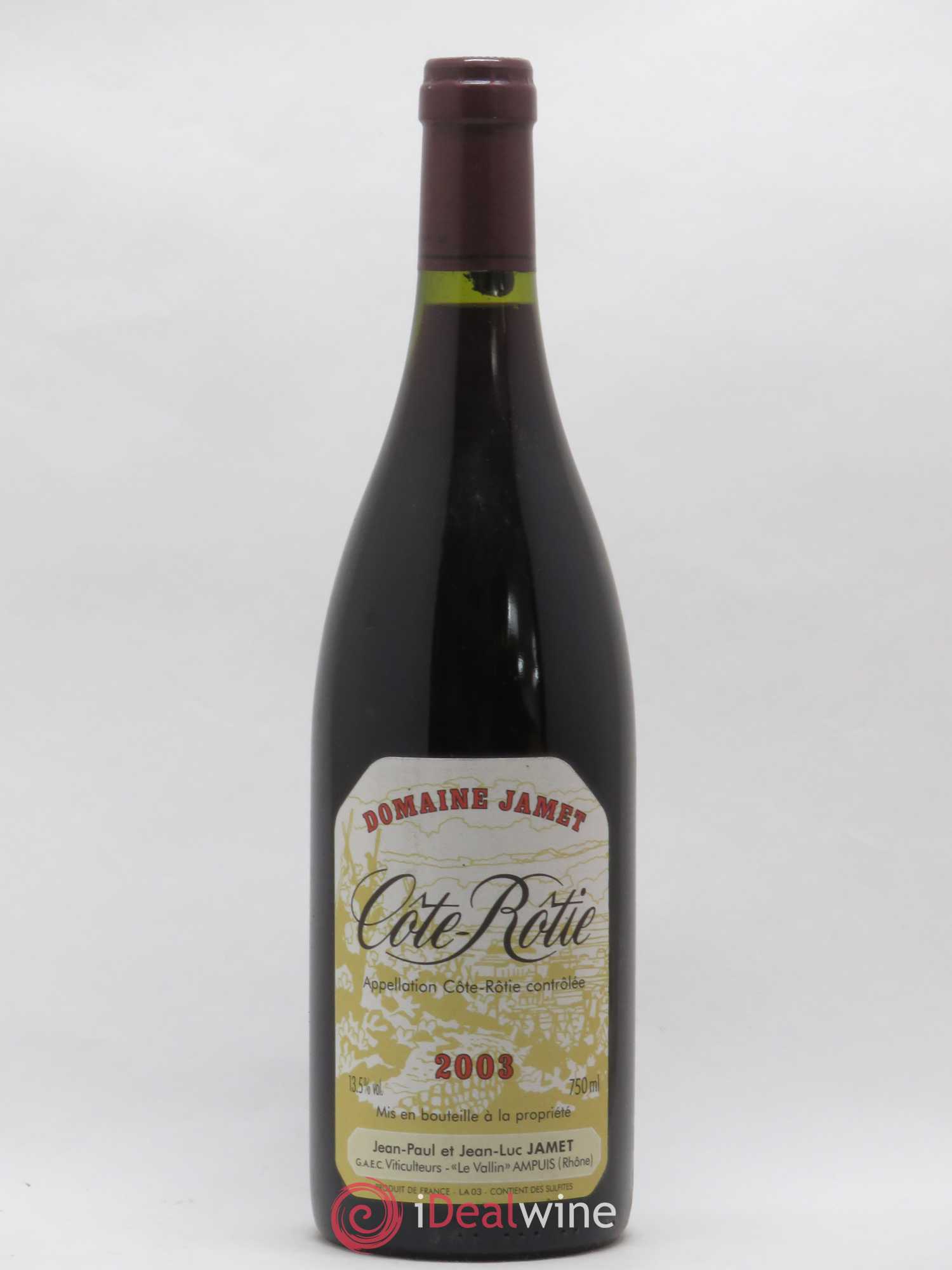 Côte-Rôtie Jamet (Domaine) 2003 - Lot de 1 bouteille - 0