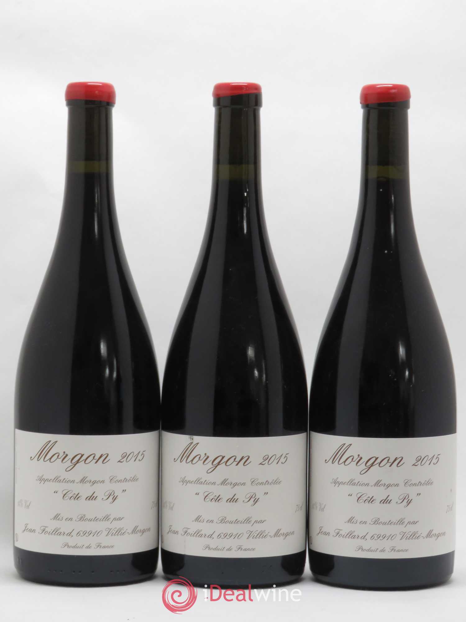 Morgon Côte du Py Jean Foillard 2015 - Lot de 3 bouteilles - 0