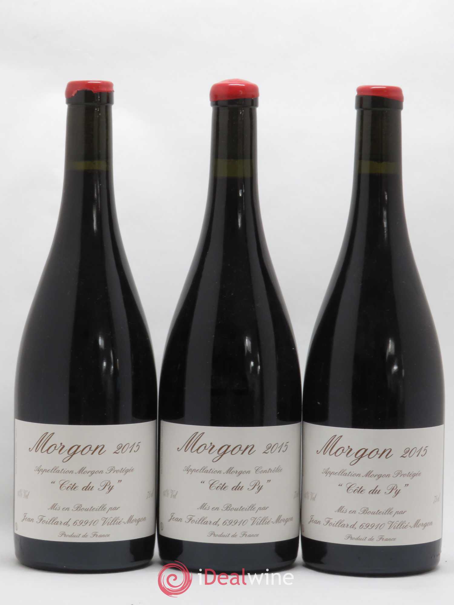 Morgon Côte du Py Jean Foillard 2015 - Lot de 3 bouteilles - 0