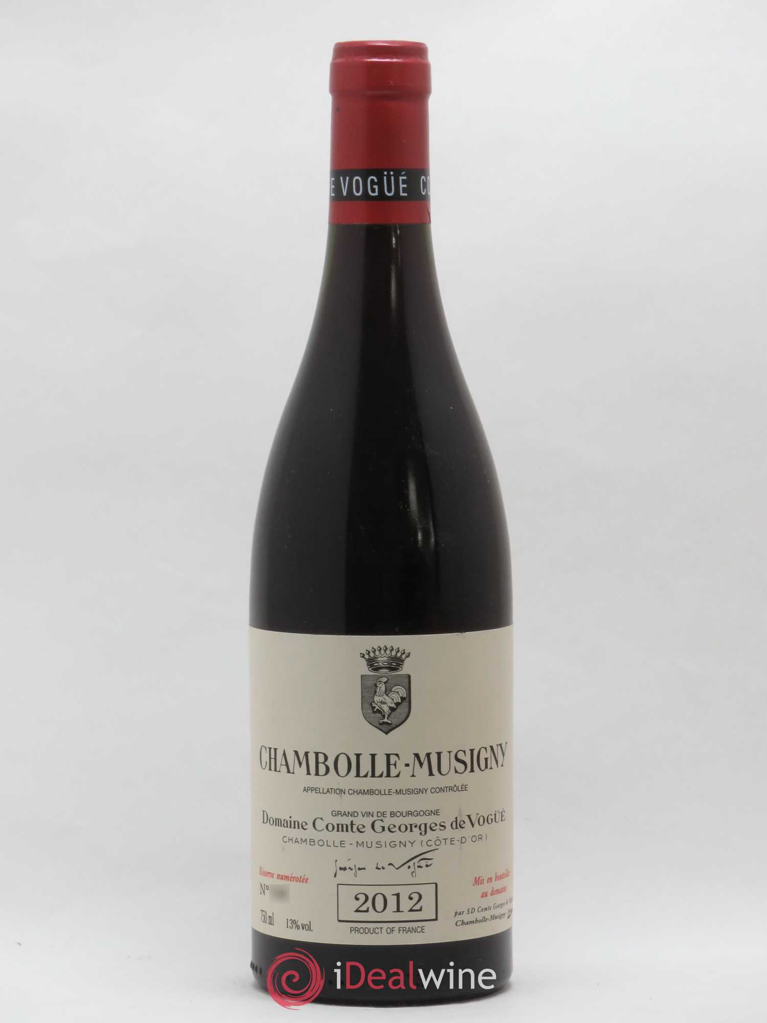 Chambolle-Musigny Comte Georges de Vogüé 2012 - Lot de 1 bouteille - 0