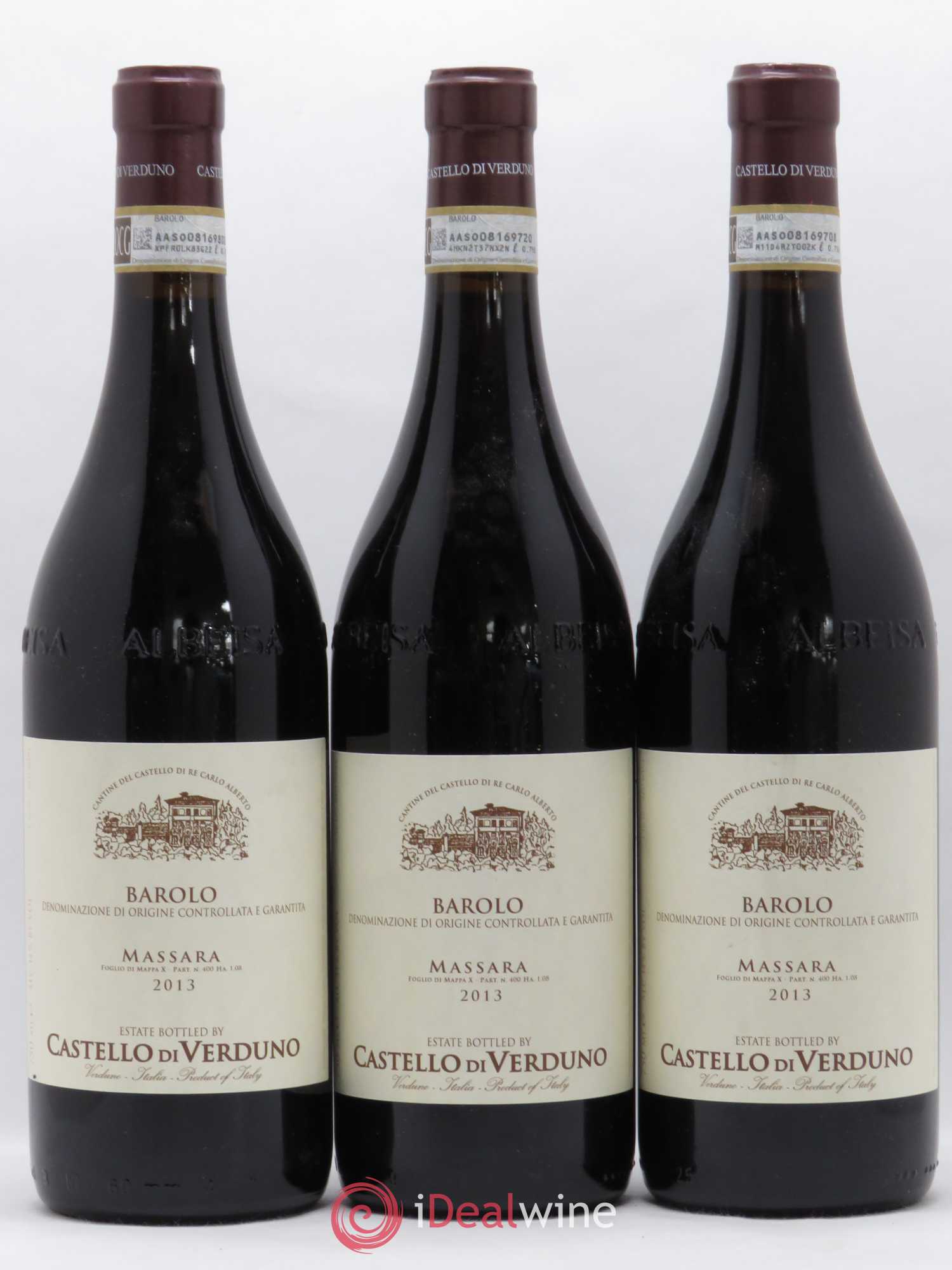 Barolo Massara Castello di Verduno 2013 - Posten von 3 Flaschen - 0