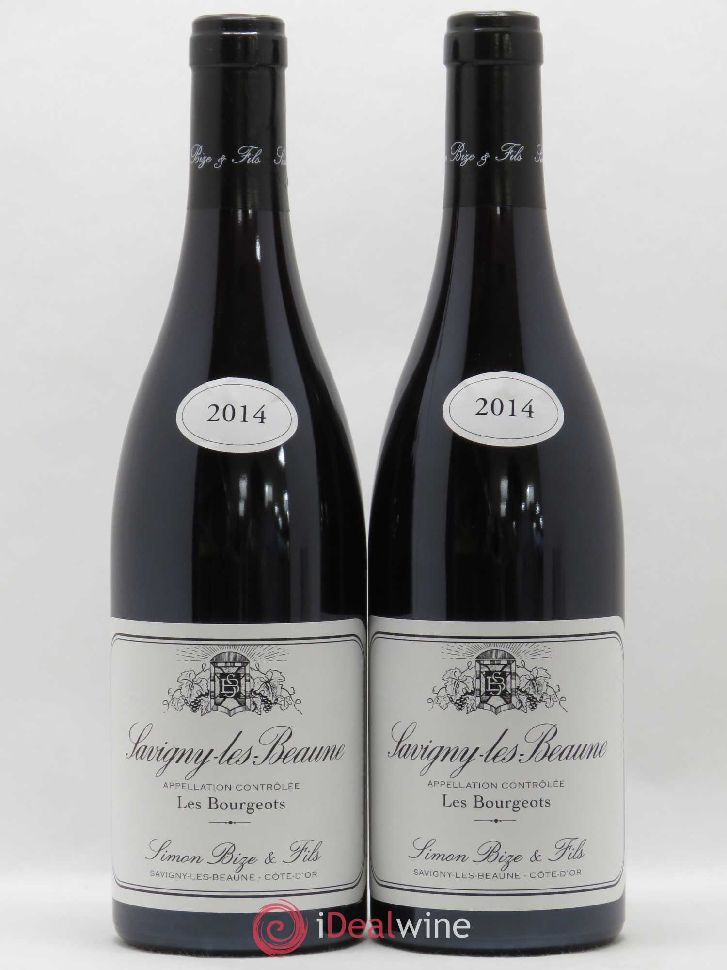 Savigny-lès-Beaune Les Bourgeots Simon Bize & Fils 2014 - Lot de 2 bouteilles - 0