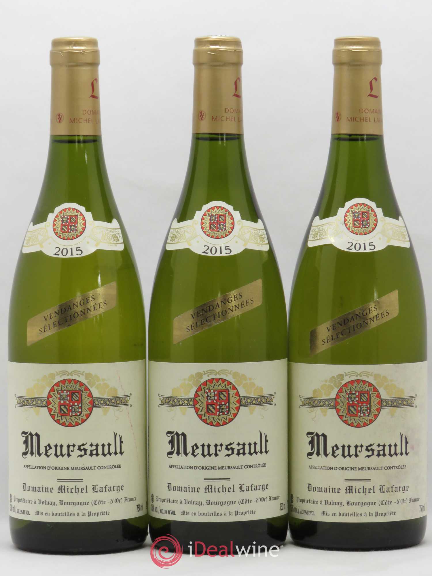 Meursault Vendanges sélectionnées Lafarge (Domaine) 2015 - Lot de 3 bouteilles - 0
