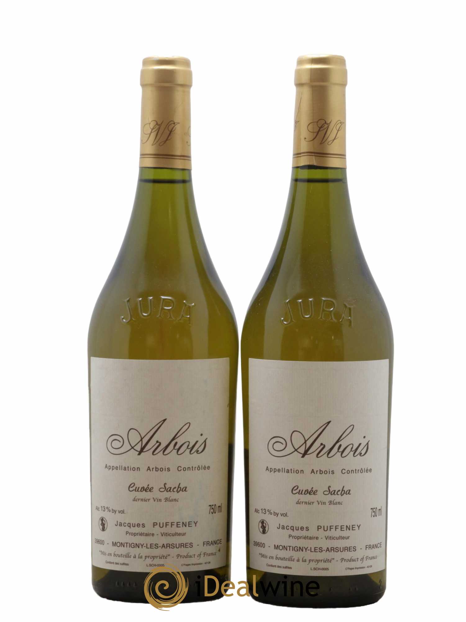 Arbois Cuvée Sacha Jacques Puffeney - Lot de 2 bouteilles - 0