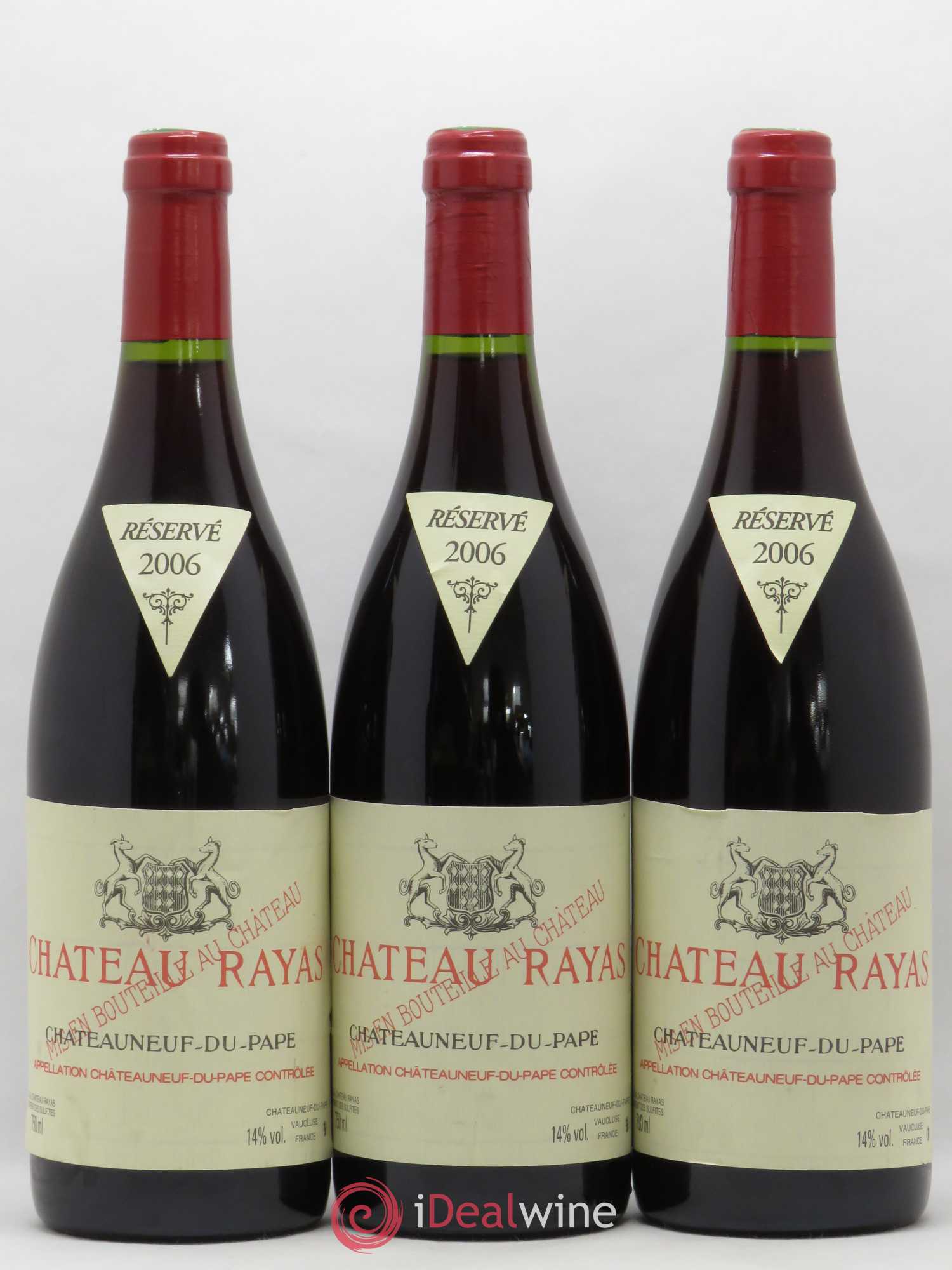 Châteauneuf-du-Pape Château Rayas Emmanuel Reynaud 2006 - Lot de 3 bouteilles - 0