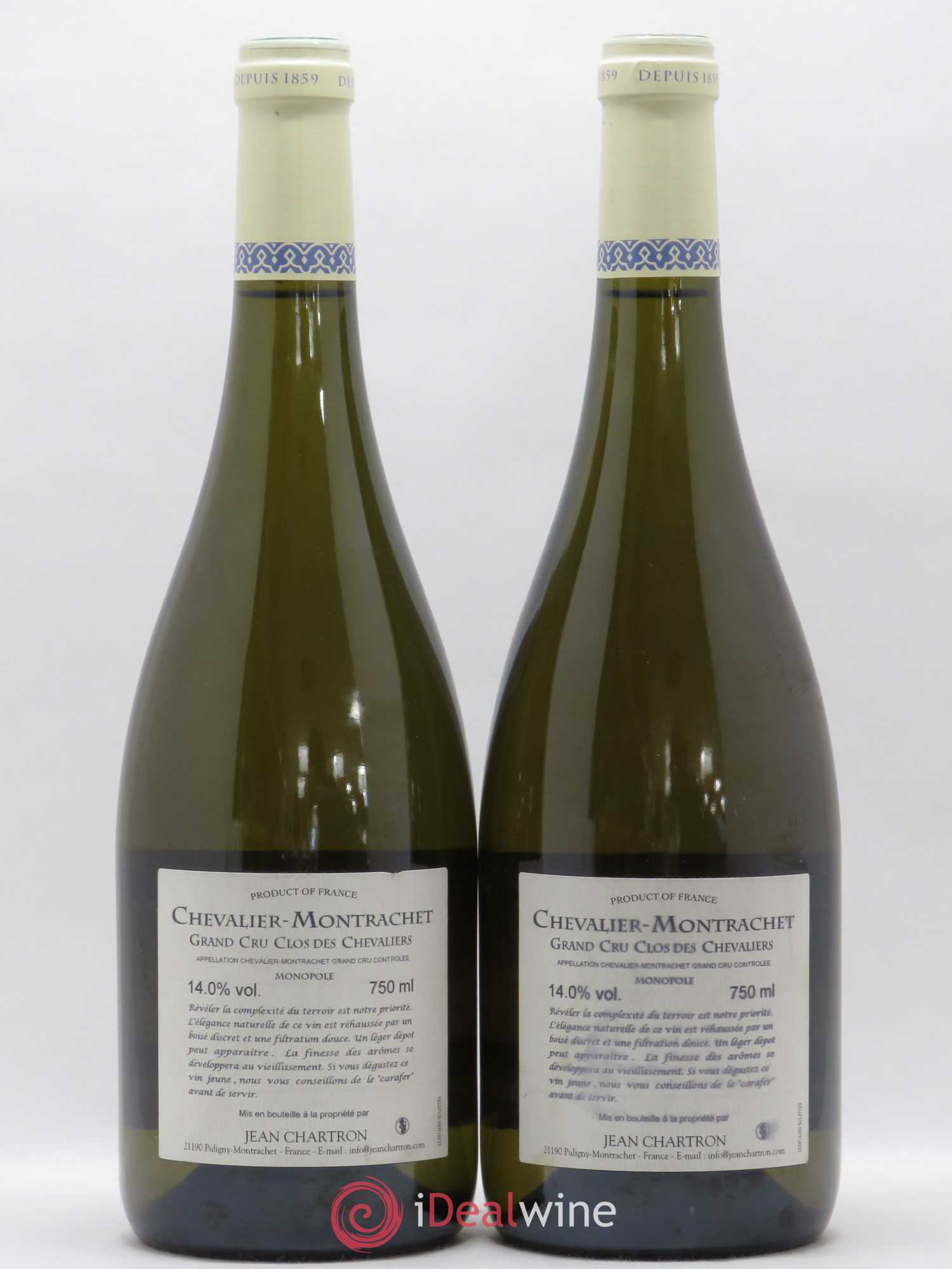 Chevalier-Montrachet Grand Cru Clos des Chevaliers Jean Chartron (Domaine) 2013 - Lot de 2 bouteilles - 1