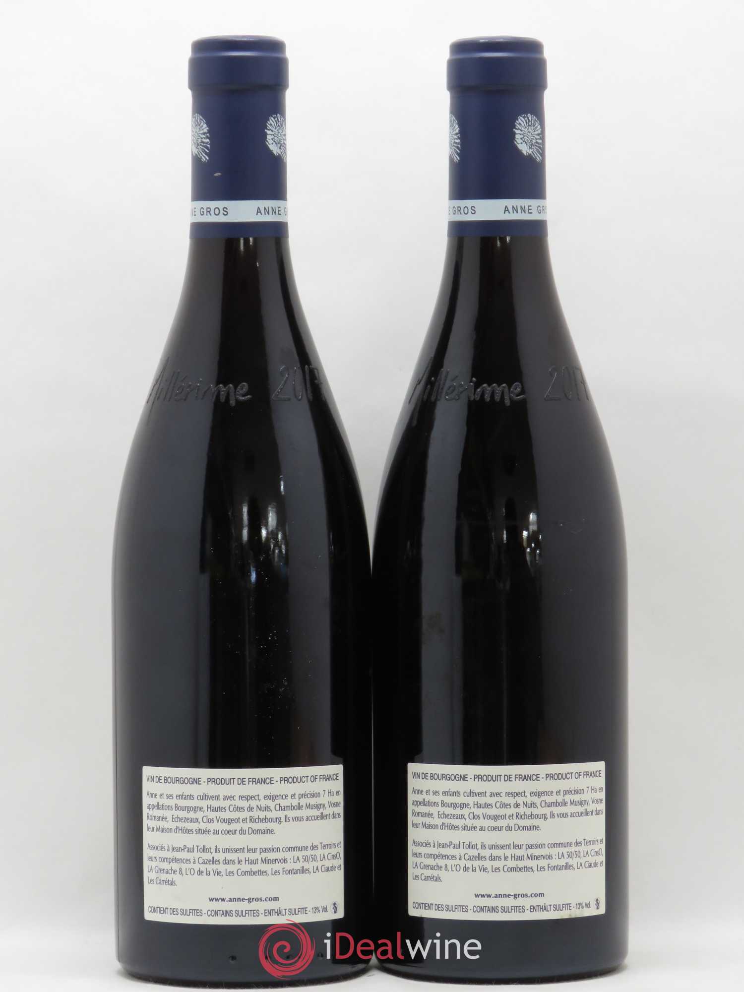 Richebourg Grand Cru Anne Gros 2017 - Lot de 2 bouteilles - 1