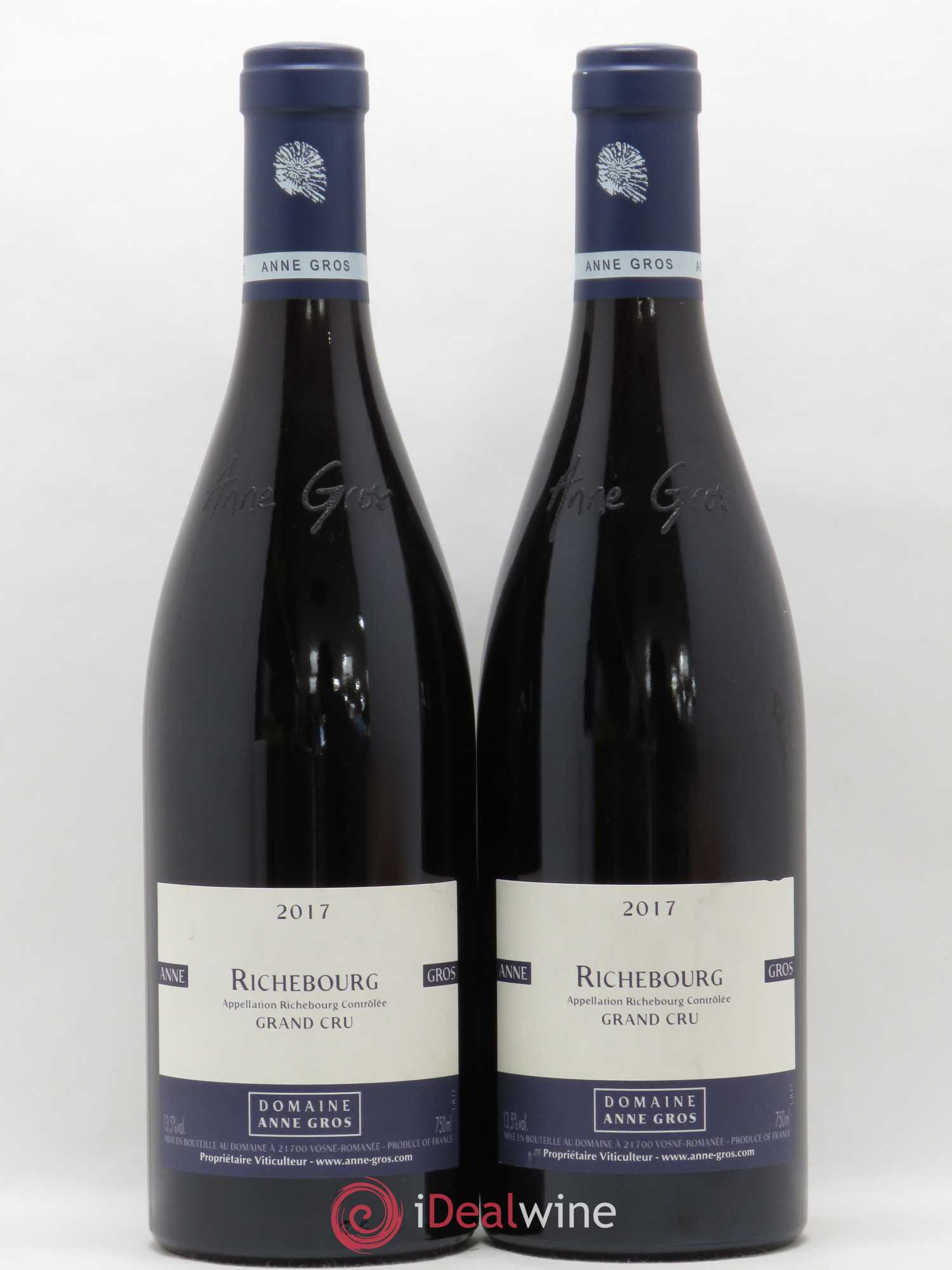 Richebourg Grand Cru Anne Gros 2017 - Lot de 2 bouteilles - 0
