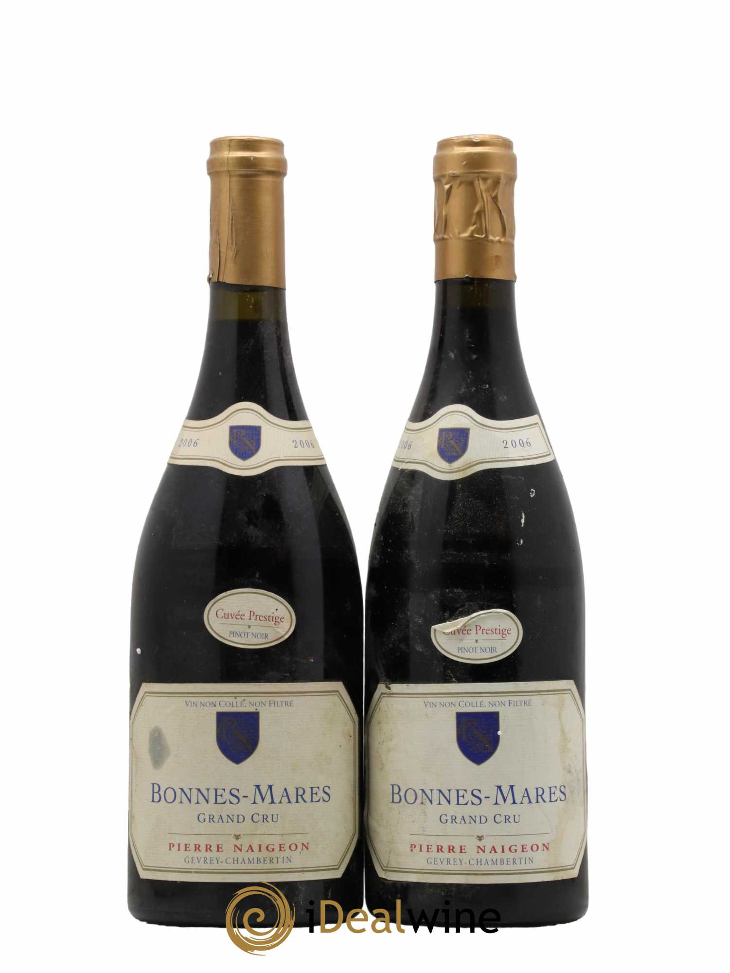 Bonnes-Mares Grand Cru Cuvee Prestige Domaine Pierre Naigeon 2006 - Lot de 2 bouteilles - 0